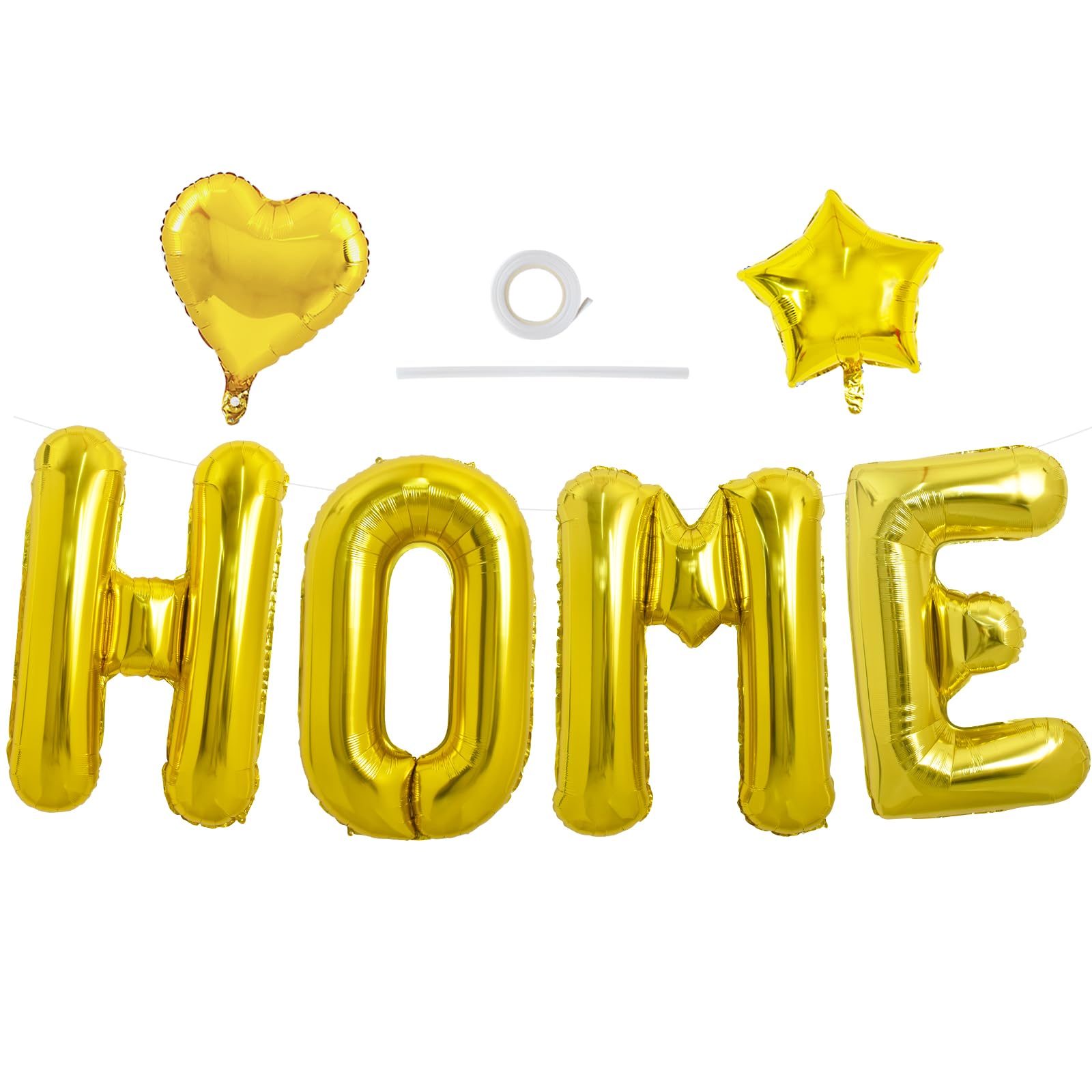 40-Inch Large Gold Letter & Number Foil Balloons