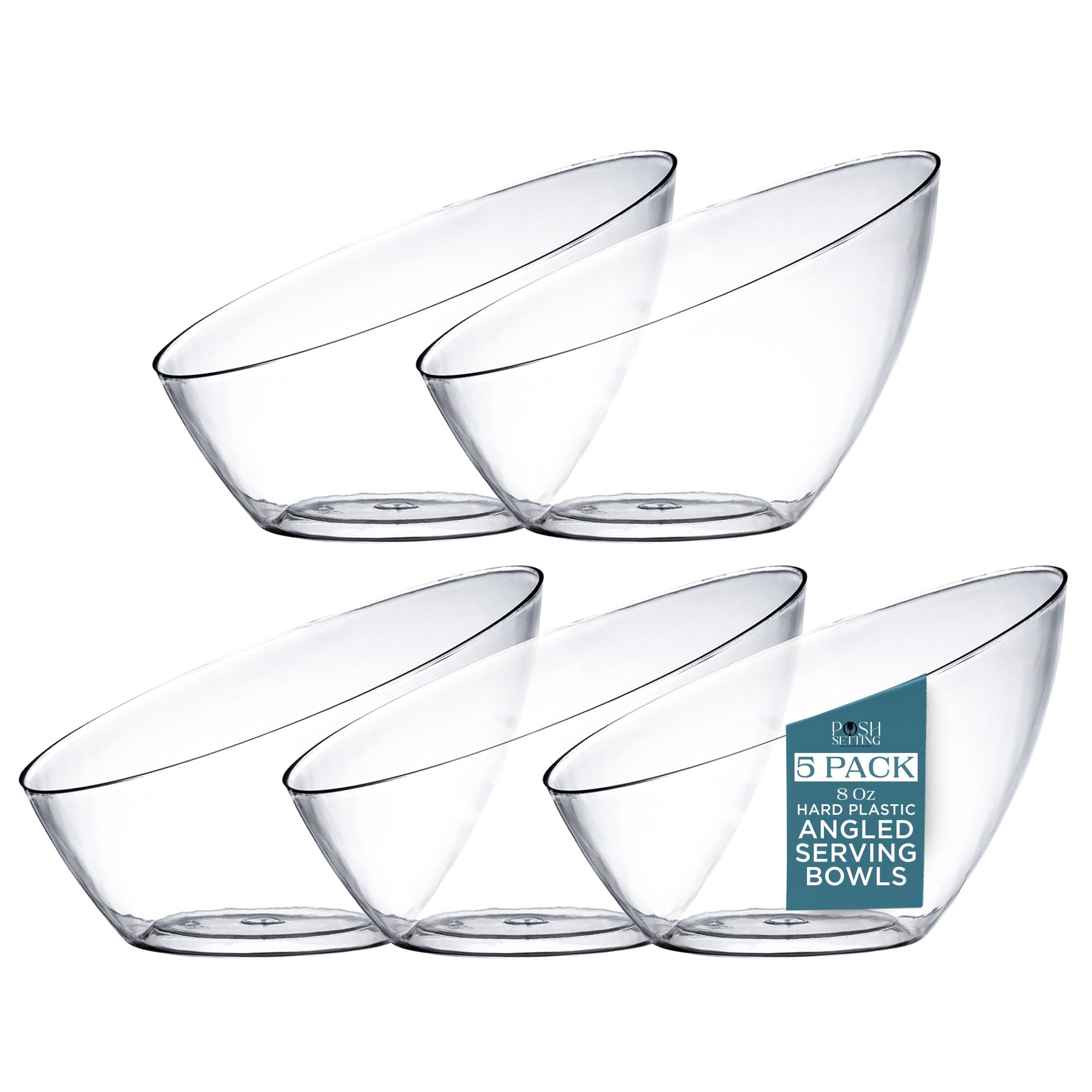 6-Piece 5 oz Footed Tulip Glass Dessert Bowl Set