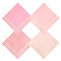 100-Pack Gold 3-Ply Cocktail Napkins, 4 Designs