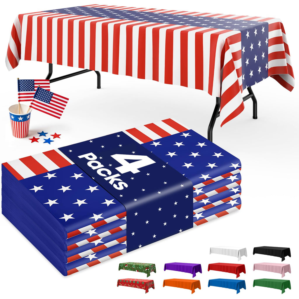 Disposable Plastic Tablecloth for Parties & Events