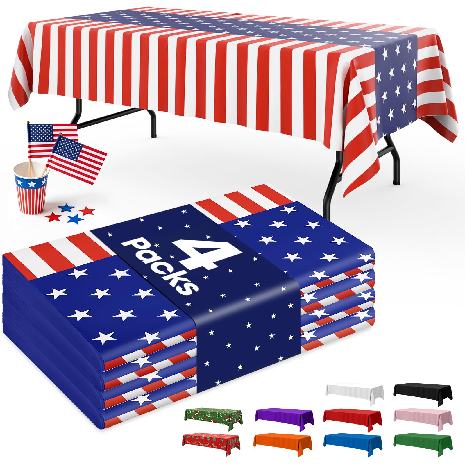 Disposable Plastic Tablecloth for Parties & Events
