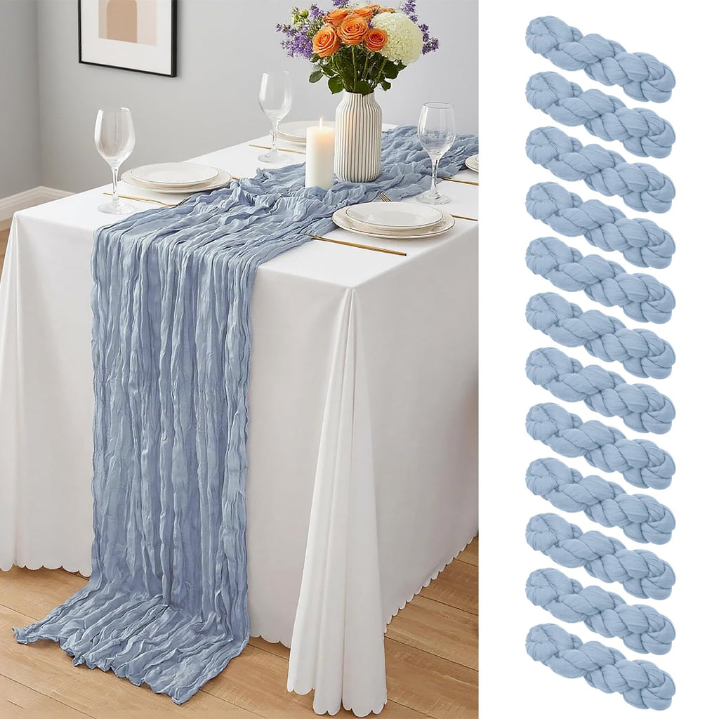 20 x 120-Inch Semi-Sheer Gauze Table Runner