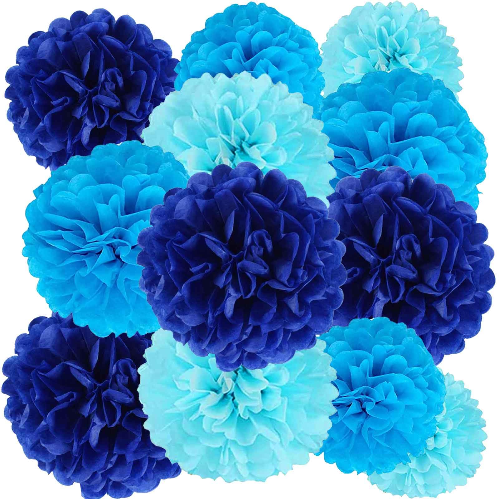 Hanging Tissue Paper Pom Pom Decorations for Parties