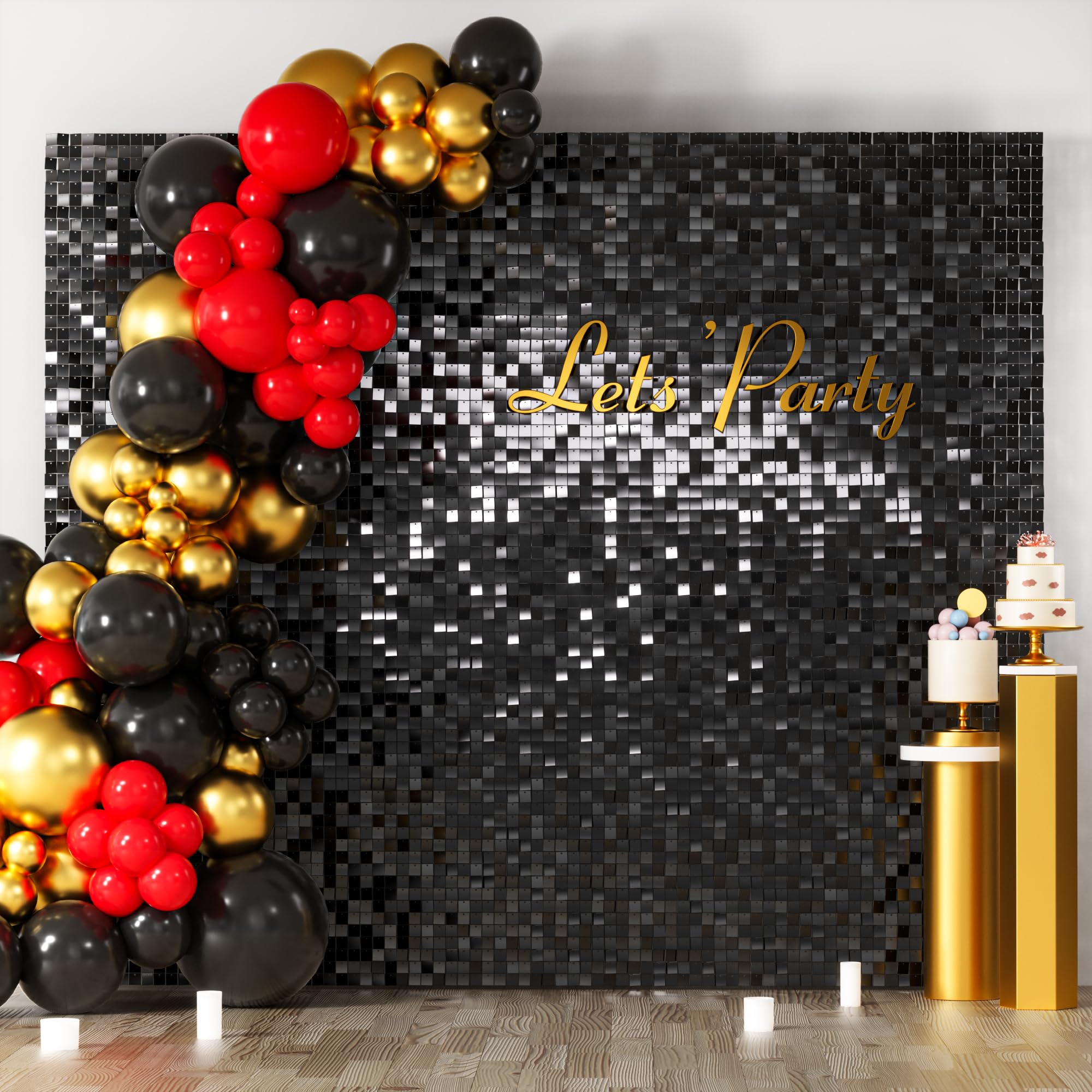 Square Sequin Shimmer Photo Backdrop for Parties & Events