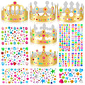DIY Gold Paper Crown Decorating Craft Kit for Kids