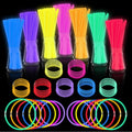 Bulk Glow Sticks Party Favors with Bracelet Connectors