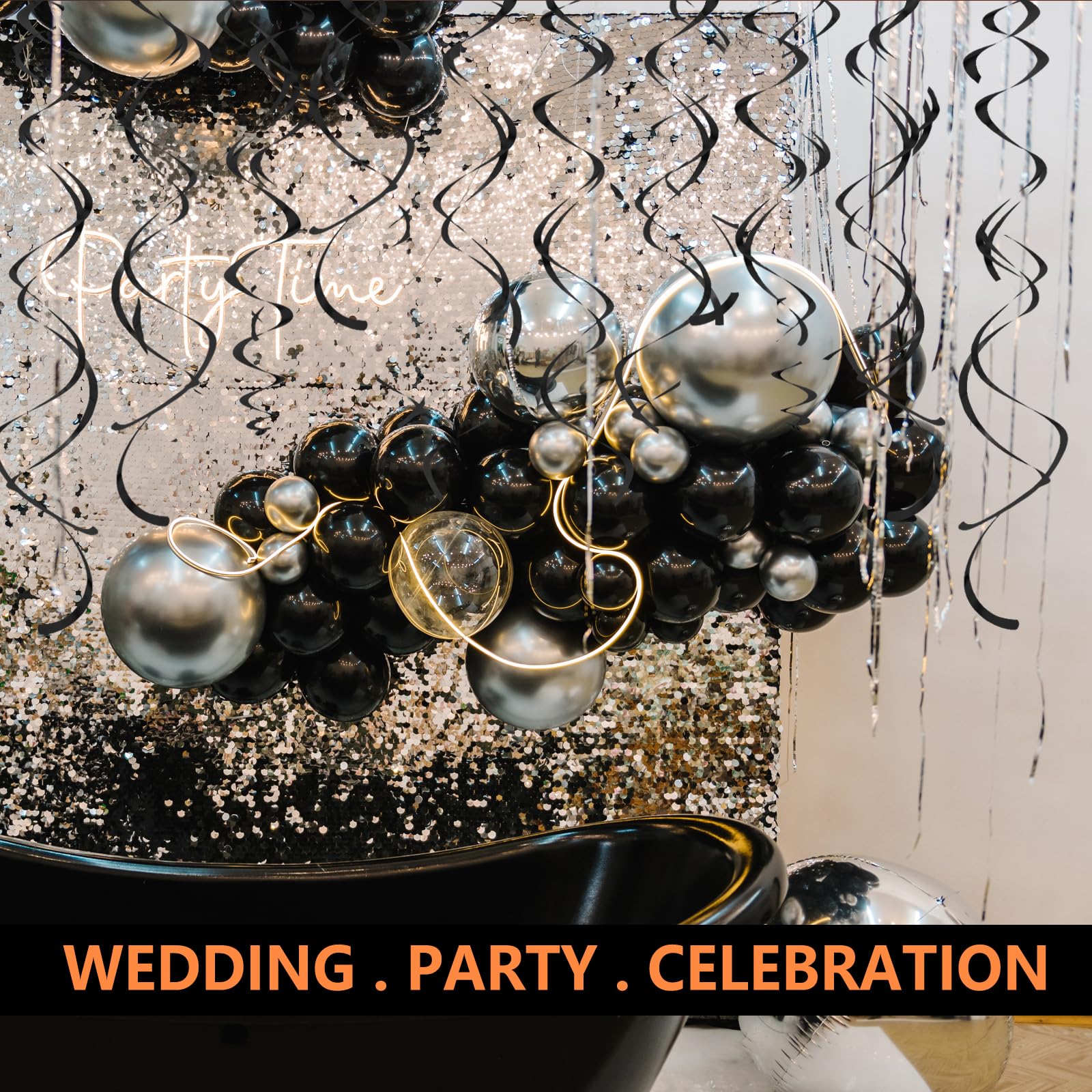 Hanging Swirl Decorations 30 Pcs