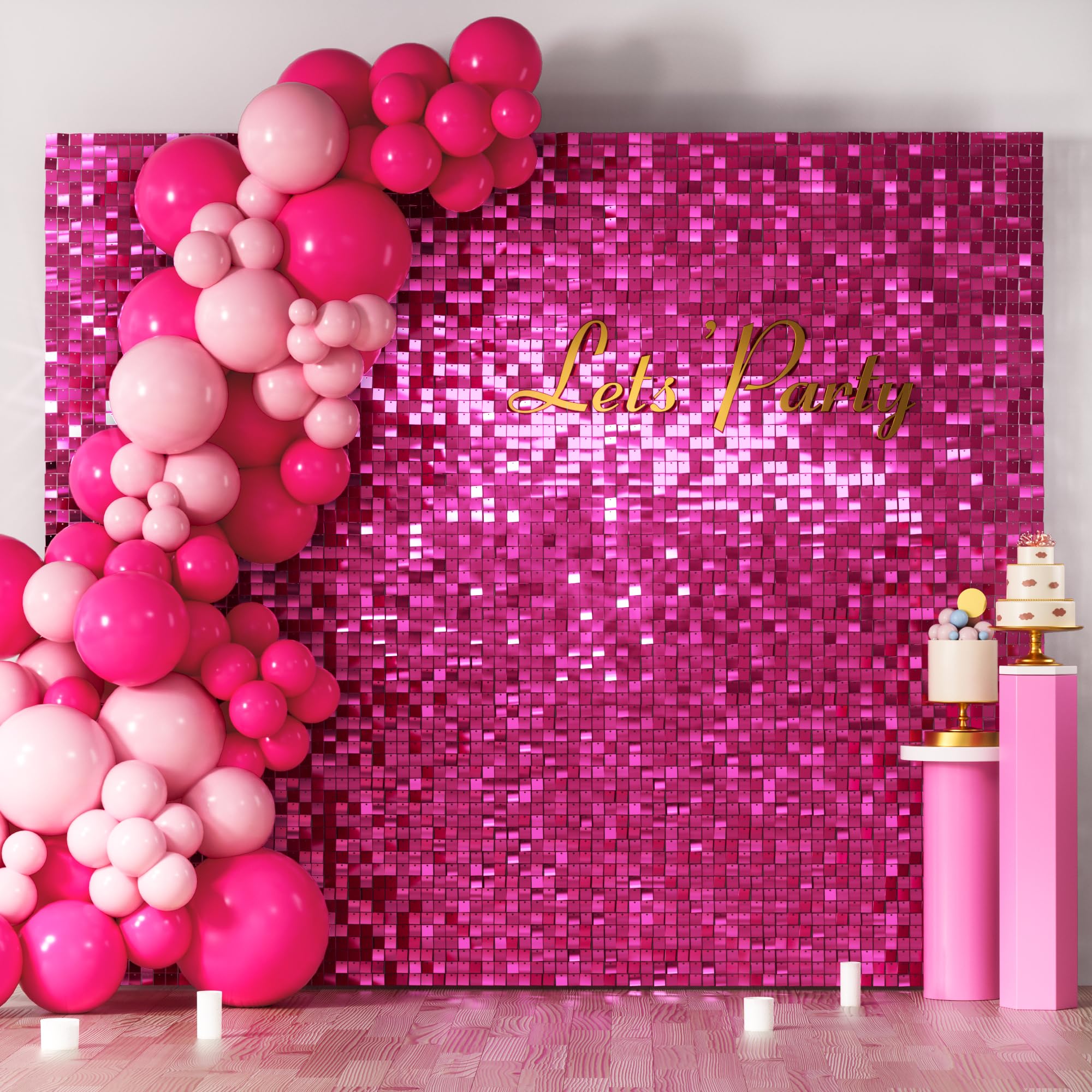 Square Sequin Shimmer Photo Backdrop for Parties & Events