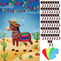 Pin the Tail on the Donkey Party Game with 50 Tails