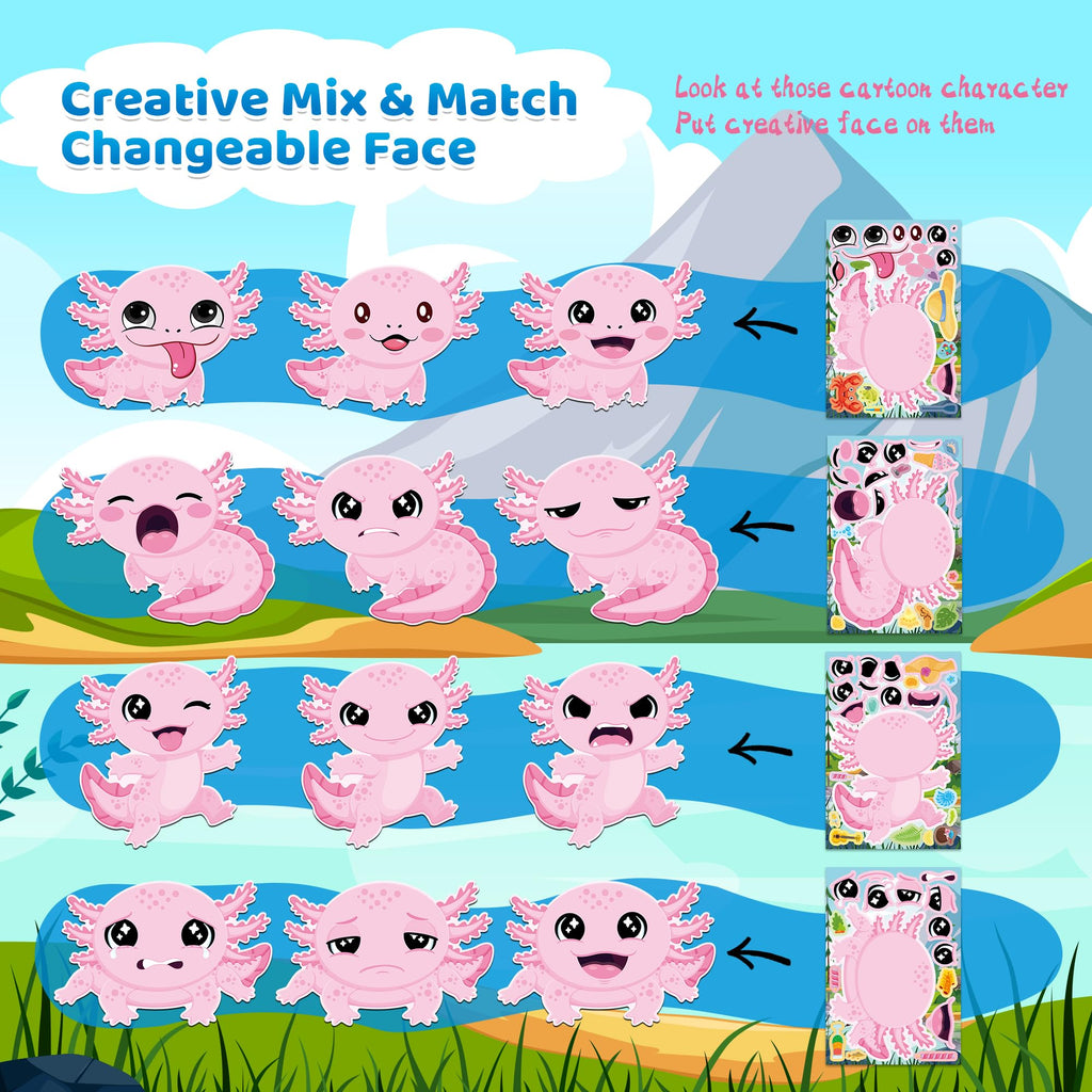 48-Sheet Make-Your-Own Face Sticker Activity Kit