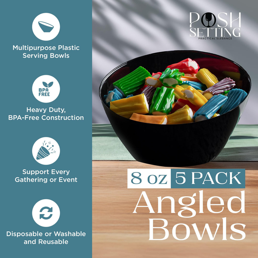 6-Piece 5 oz Footed Tulip Glass Dessert Bowl Set