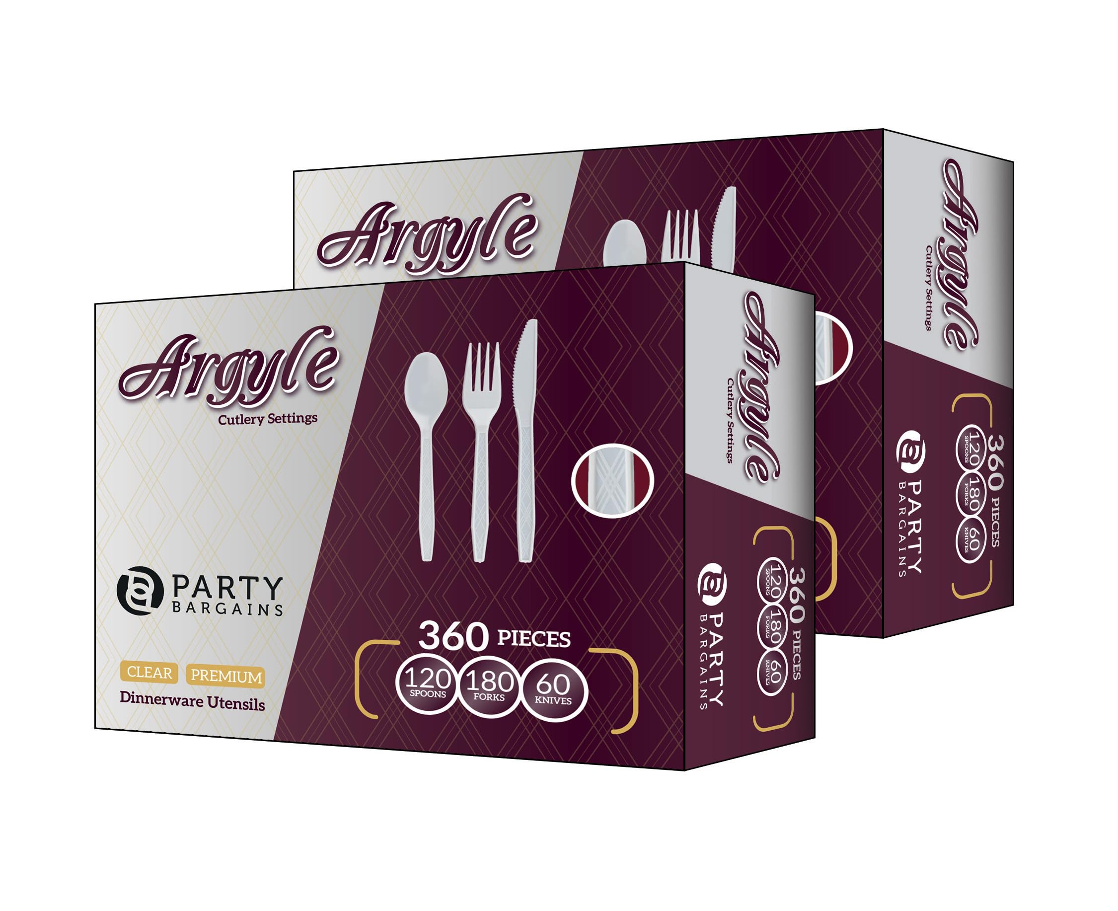 Disposable Plastic Forks, Spoons & Knives Cutlery Set