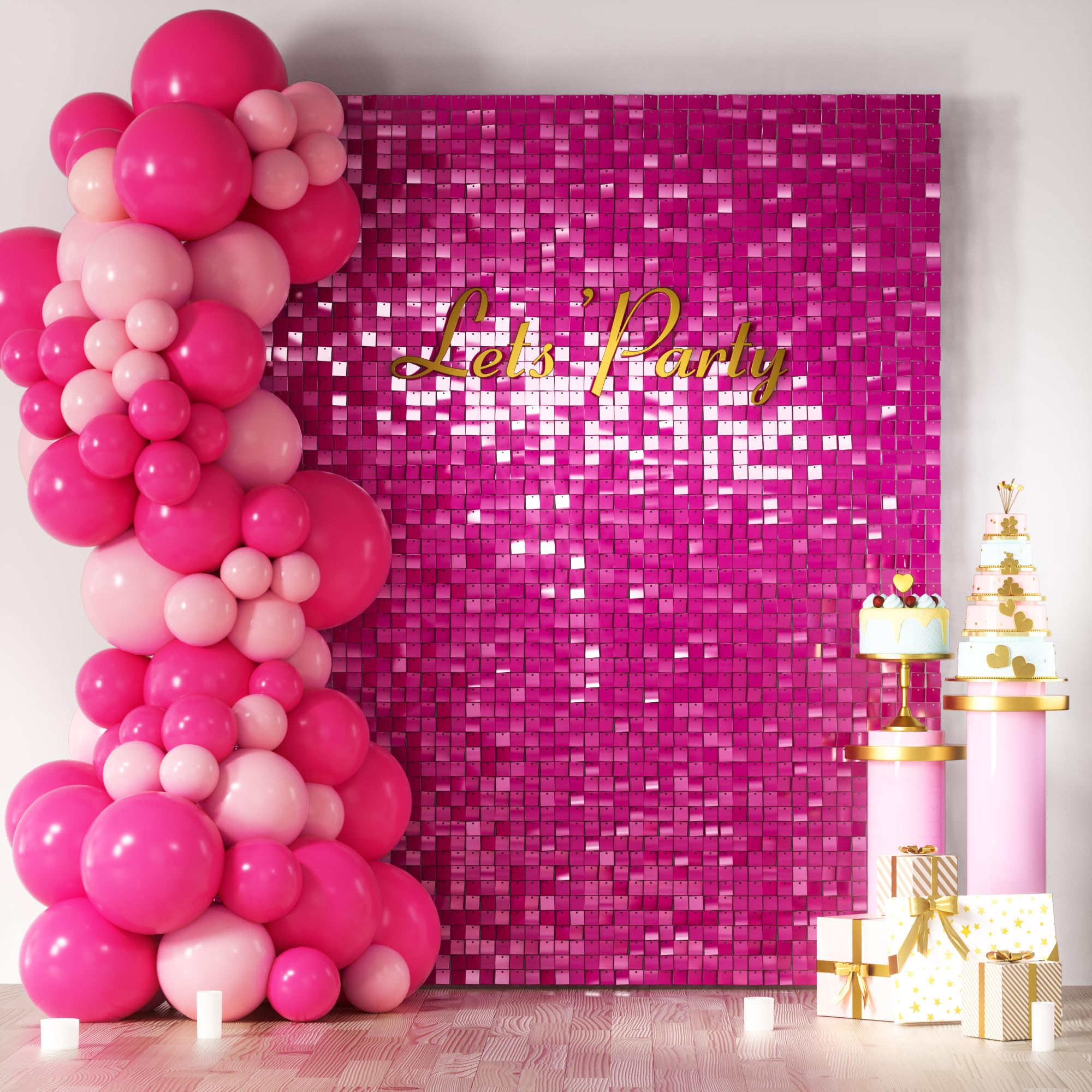 Square Sequin Shimmer Photo Backdrop for Parties & Events