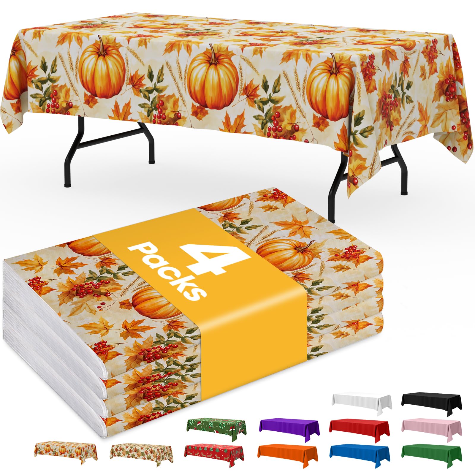 Disposable Plastic Tablecloth for Parties & Events