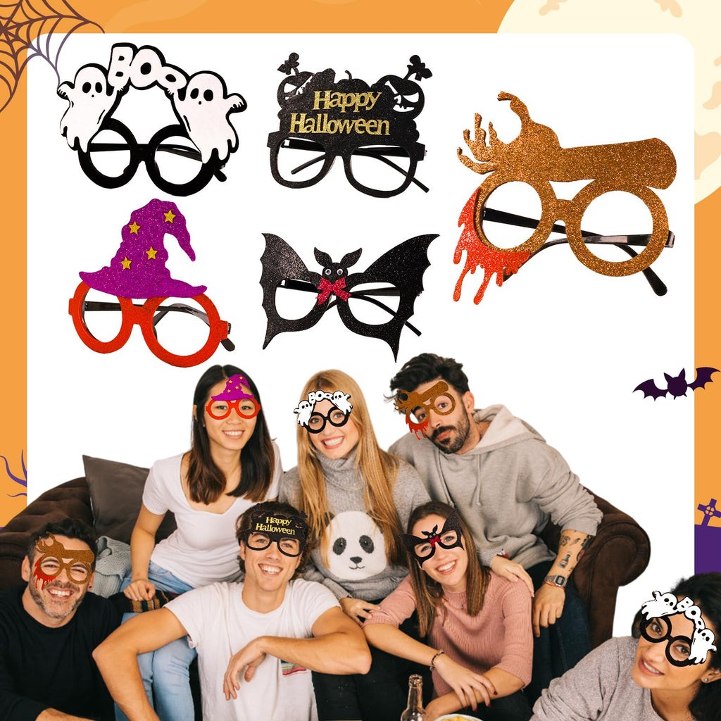 10-Piece Halloween Headband & Glasses Costume Set