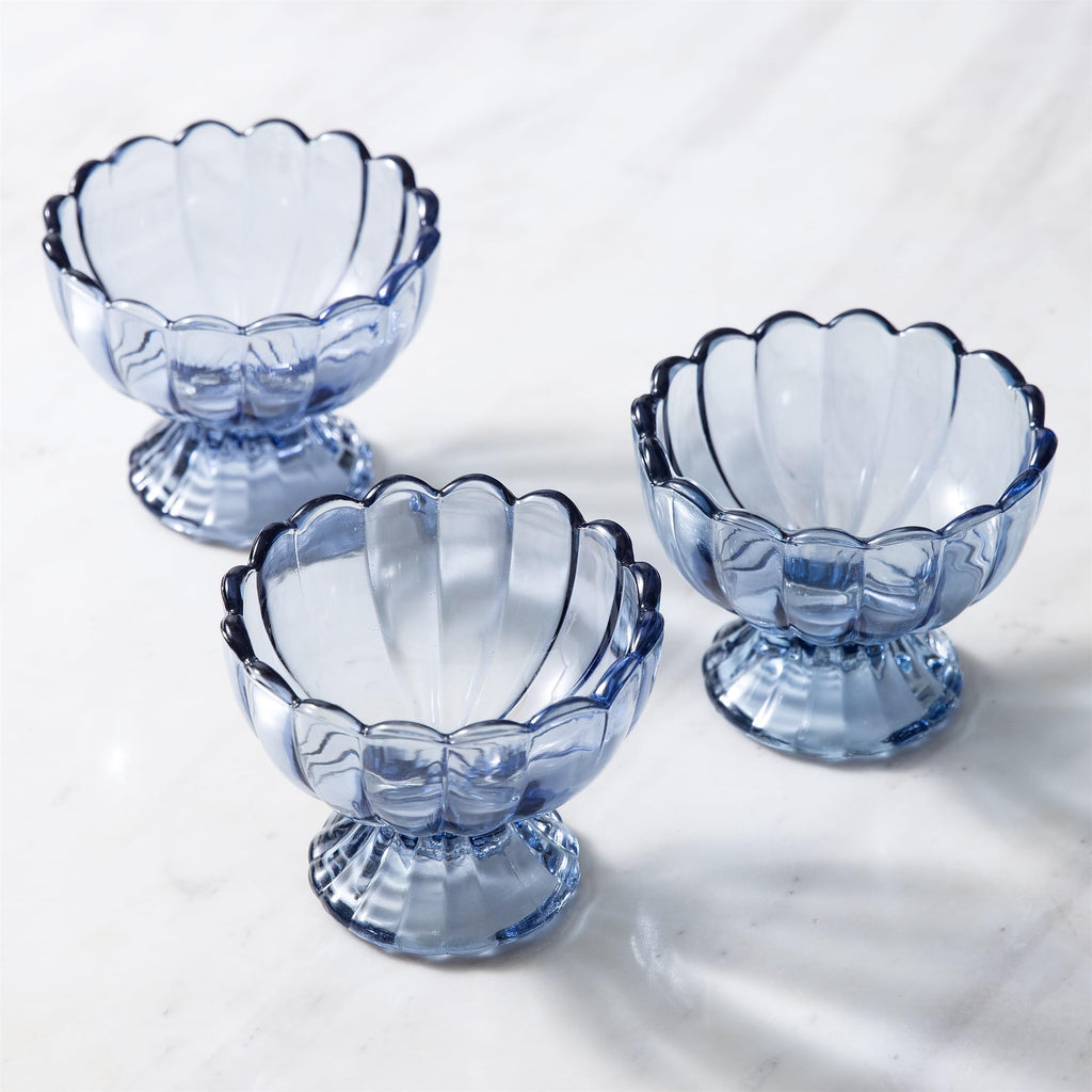 6-Piece 5 oz Footed Tulip Glass Dessert Bowl Set