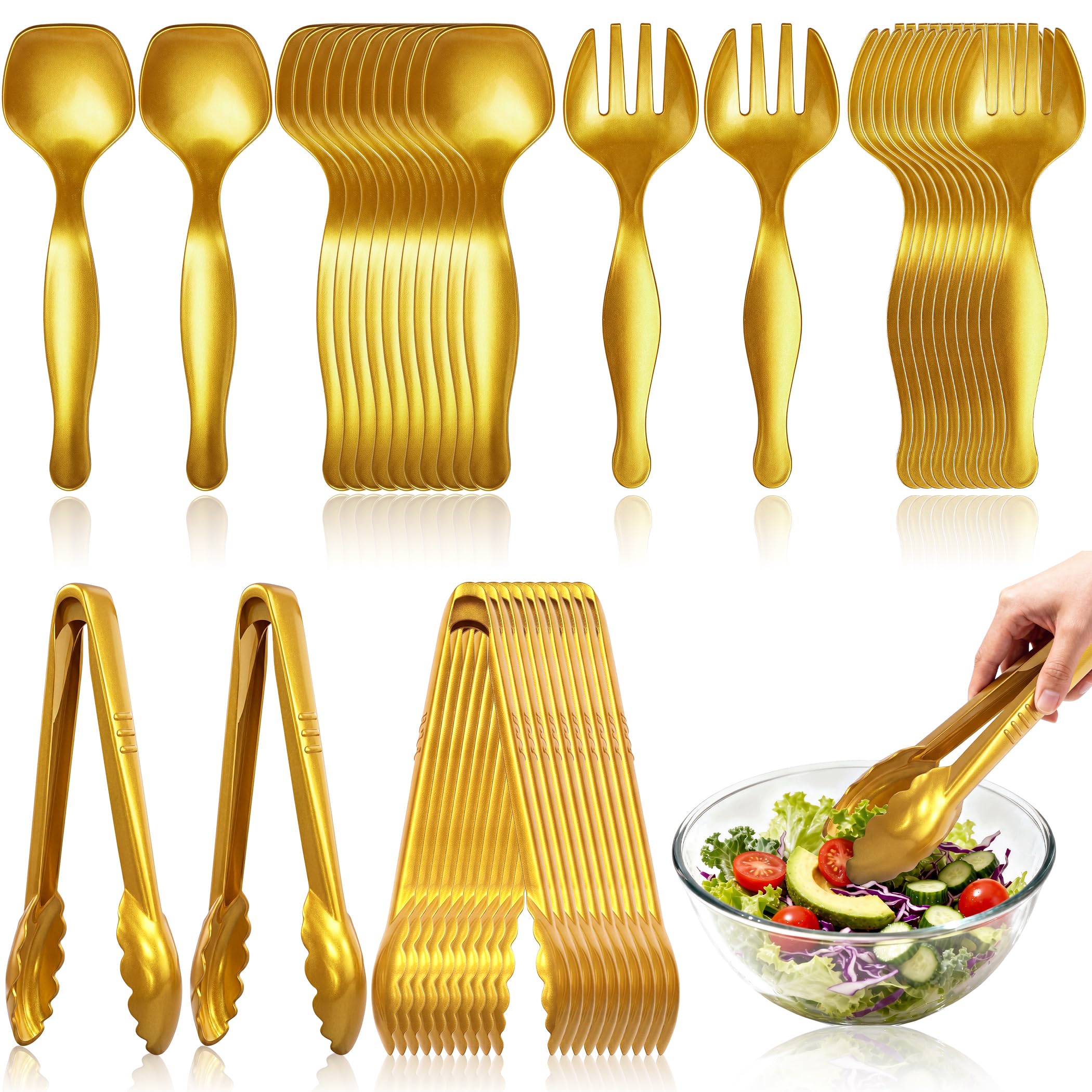 Heavy-Duty Disposable Serving Utensil Set for Buffets