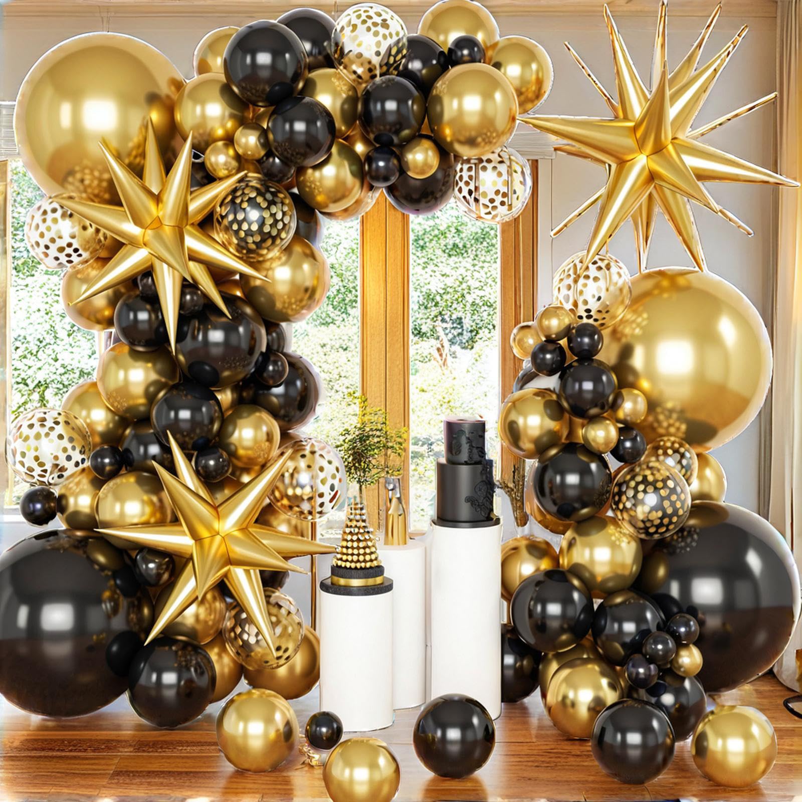 142-Piece Assorted Balloon Garland Kit for Parties