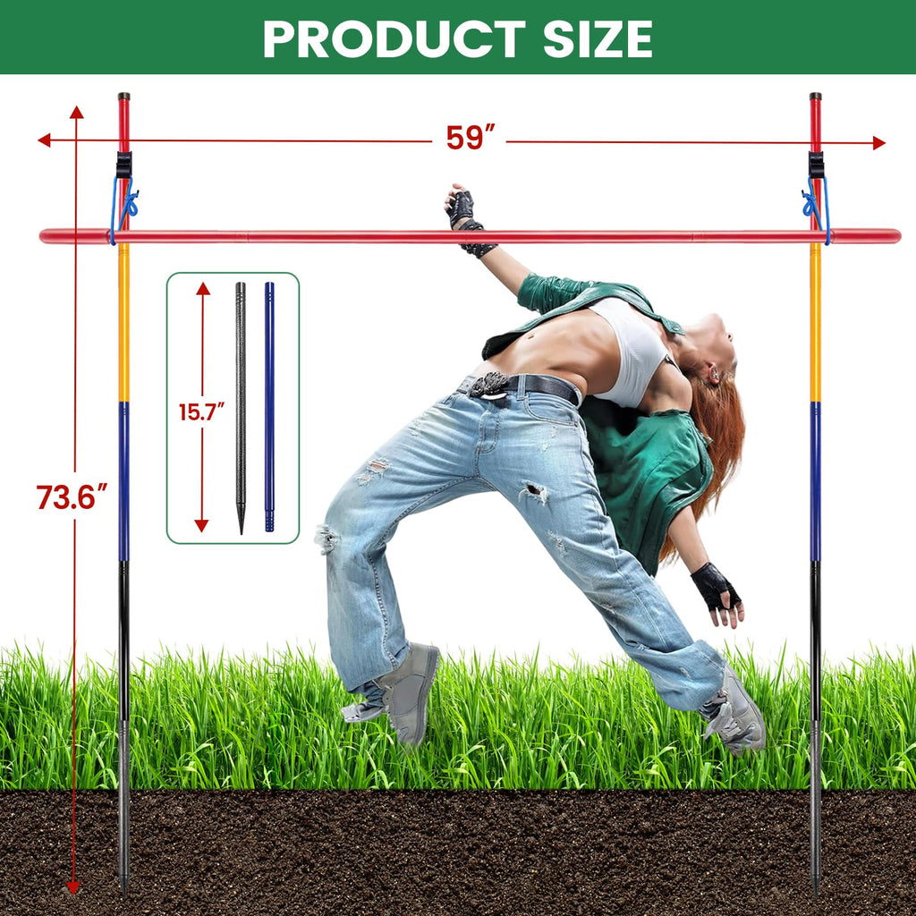 Heavy-Duty Metal Limbo Game Set for Outdoor Parties