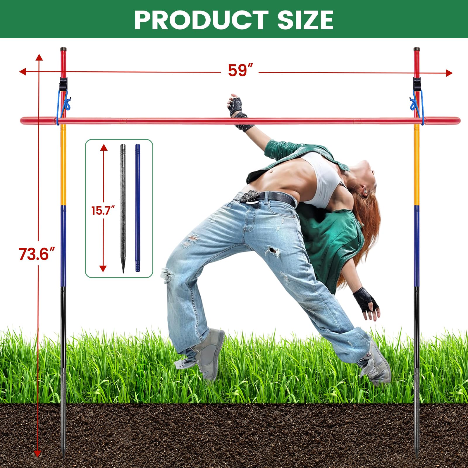 Heavy-Duty Metal Limbo Game Set for Outdoor Parties