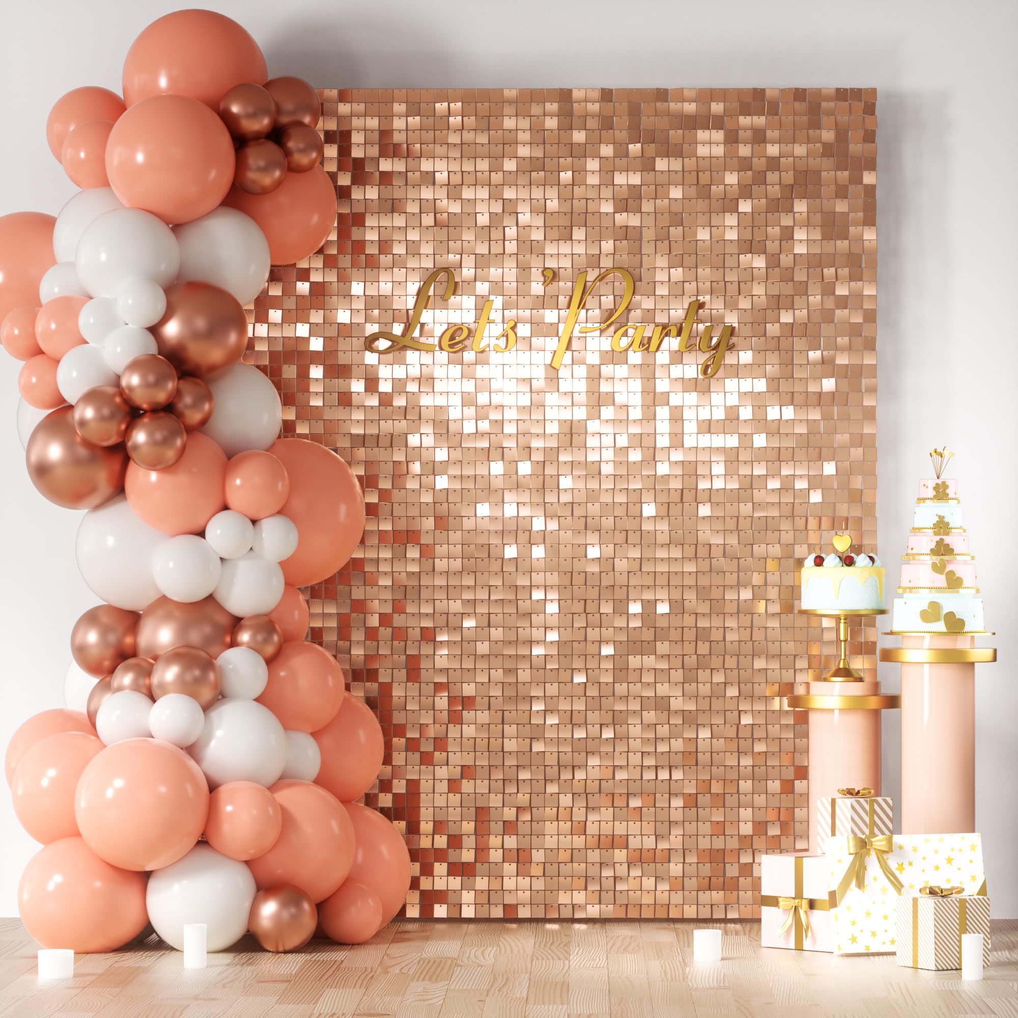 Square Sequin Shimmer Photo Backdrop for Parties & Events