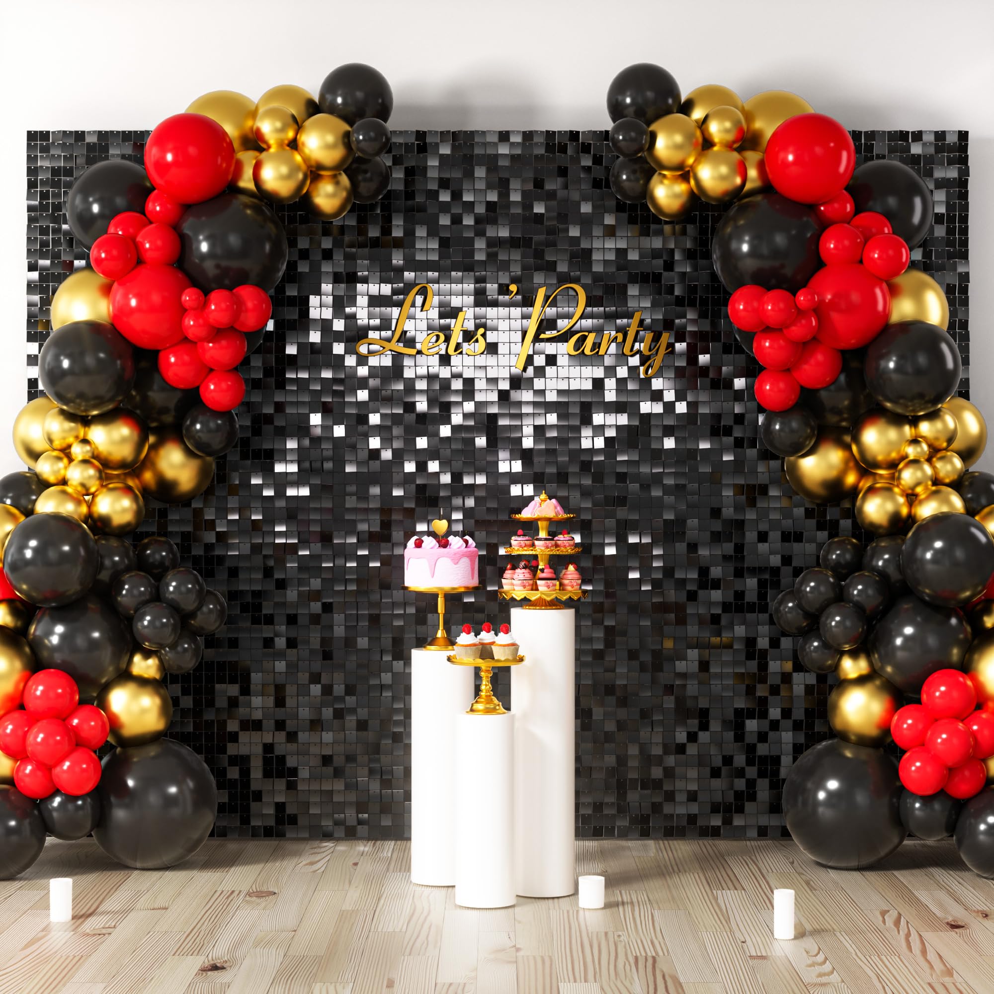 Square Sequin Shimmer Photo Backdrop for Parties & Events