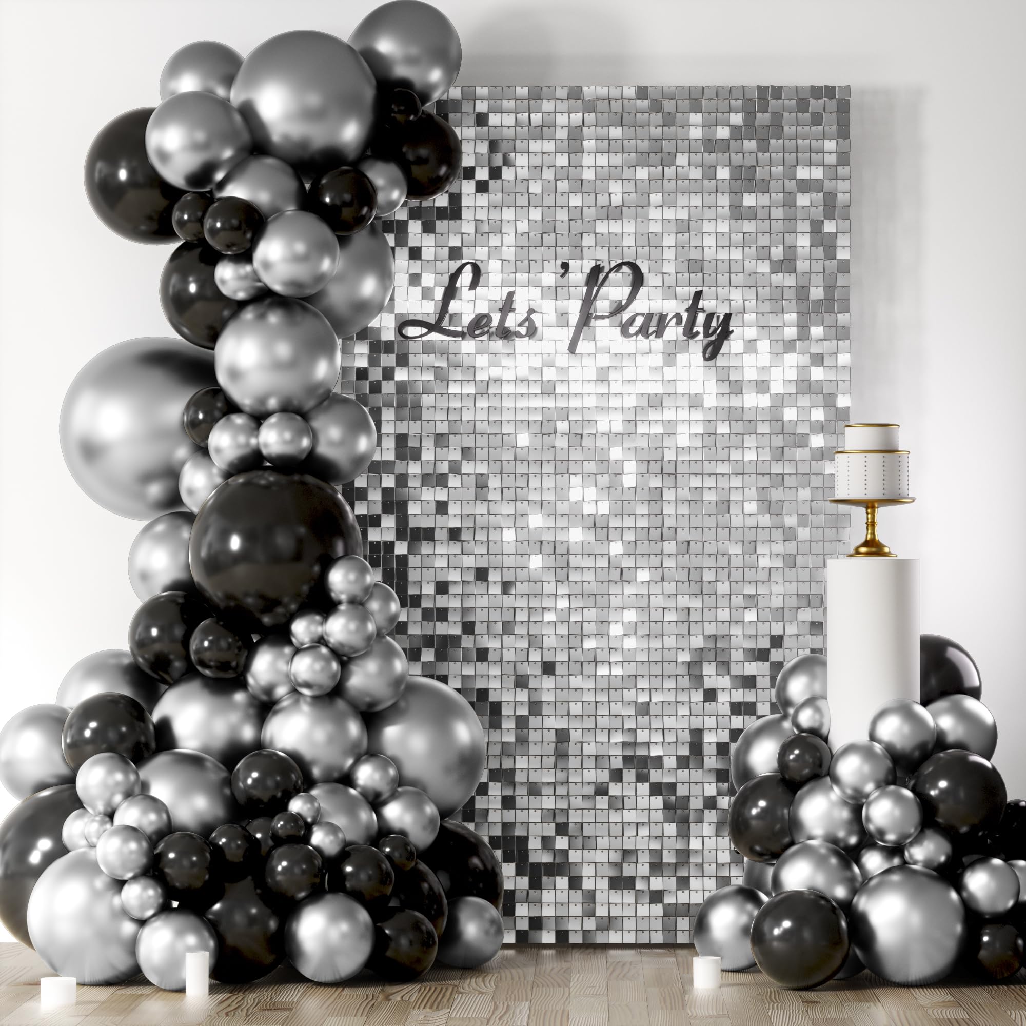 Square Sequin Shimmer Photo Backdrop for Parties & Events
