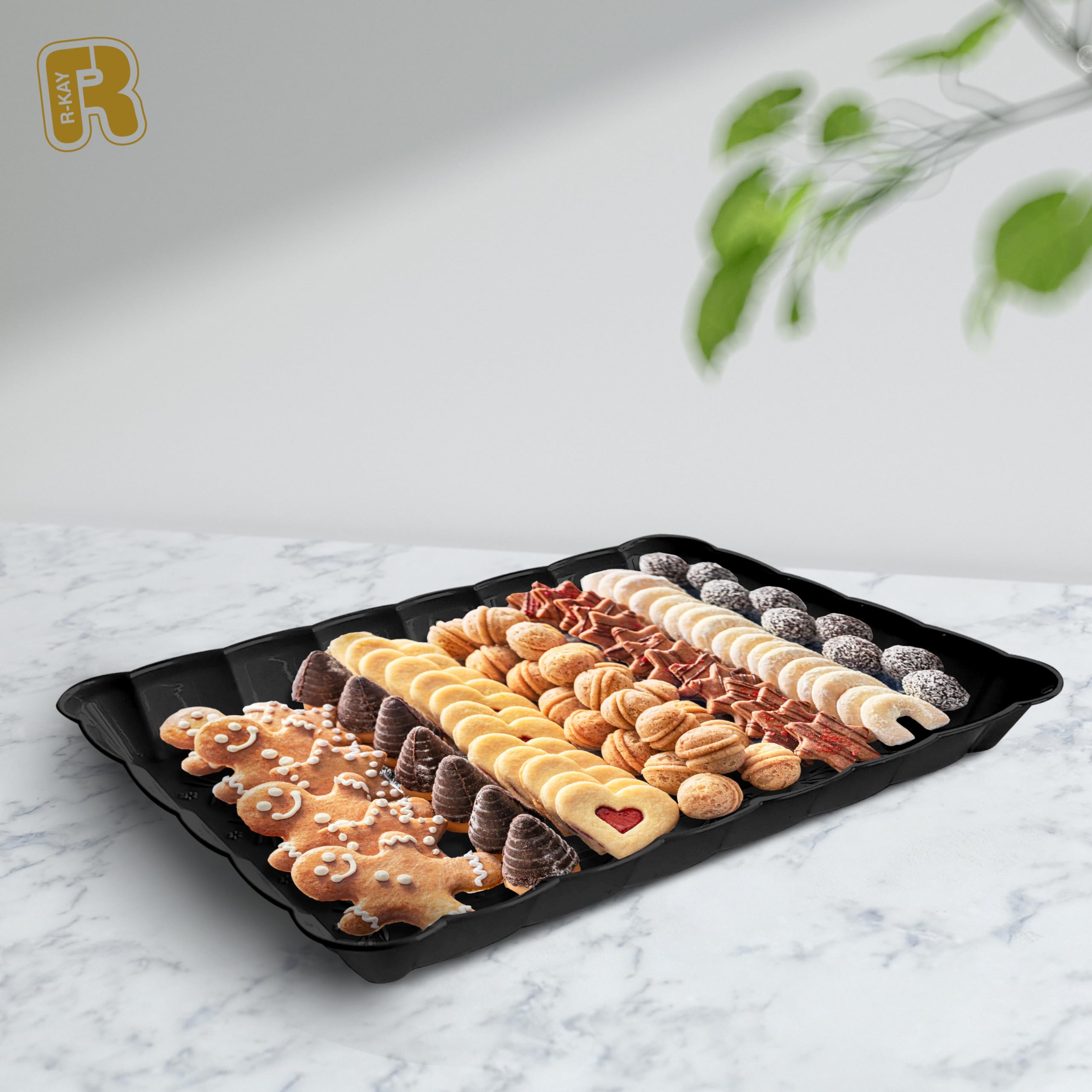9 x 13-Inch Rectangular Serving Tray for Parties