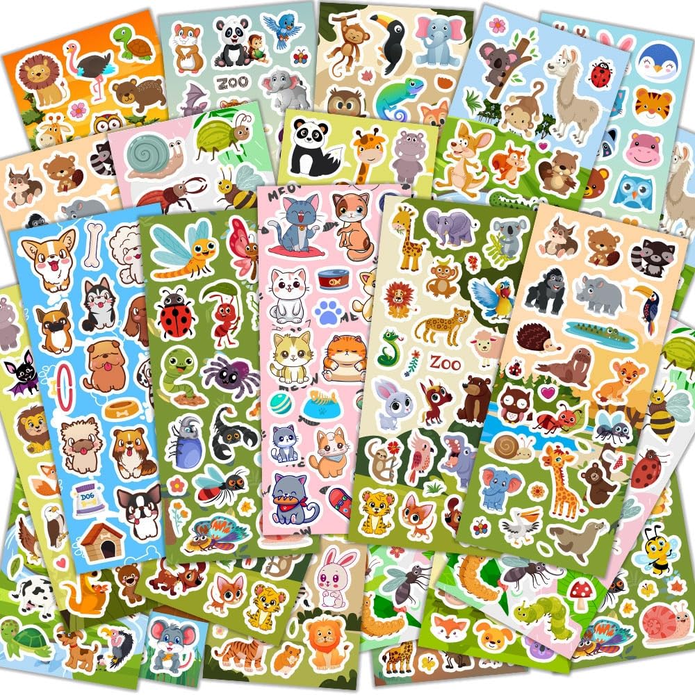 Kids Sticker Pack for Crafts, Scrapbooking & Party Favors