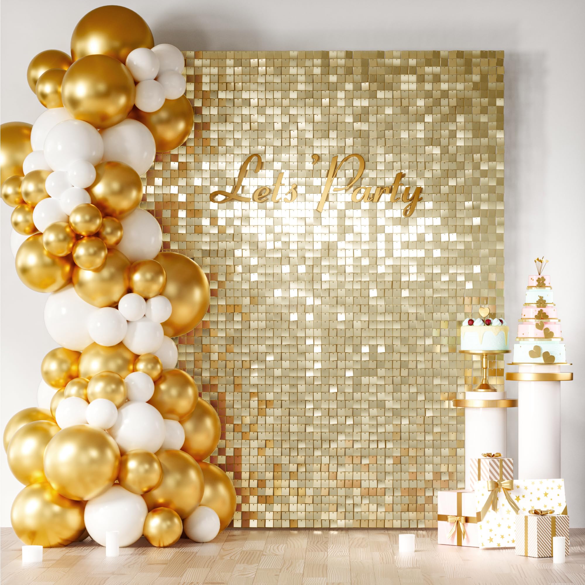 Square Sequin Shimmer Photo Backdrop for Parties & Events