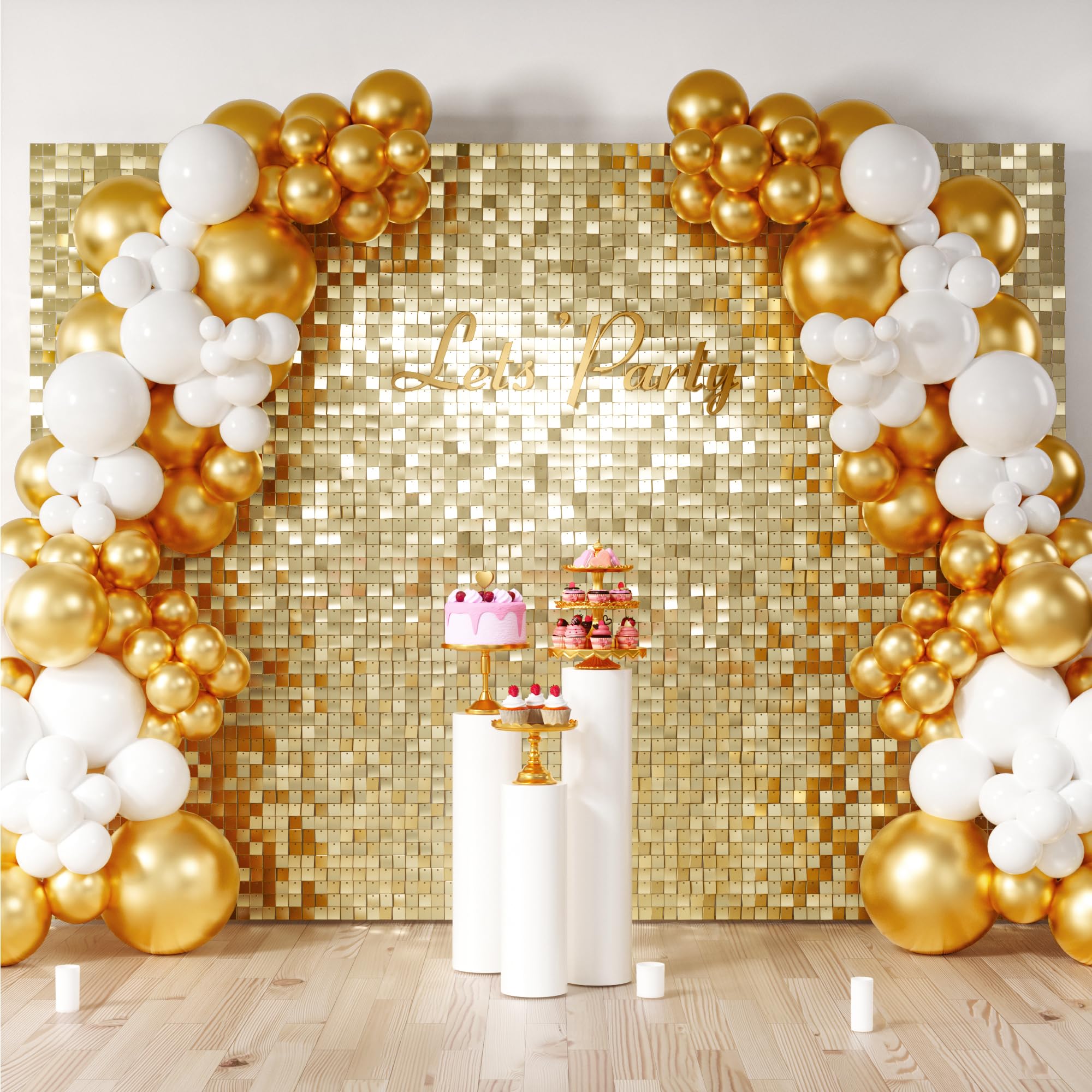 Square Sequin Shimmer Photo Backdrop for Parties & Events