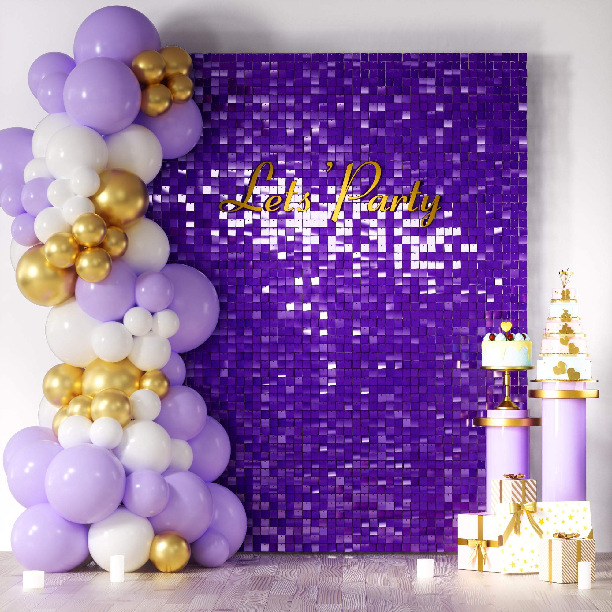 Square Sequin Shimmer Photo Backdrop for Parties & Events