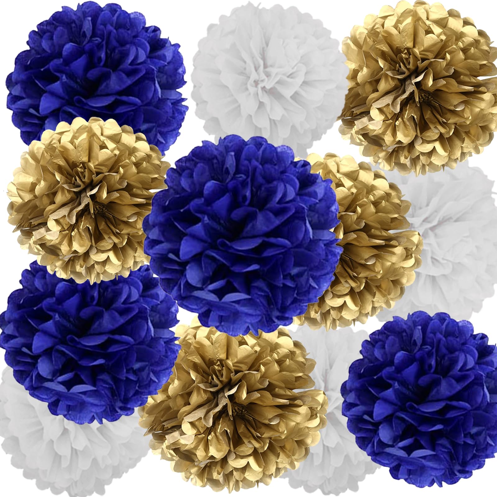 Hanging Tissue Paper Pom Pom Decorations for Parties