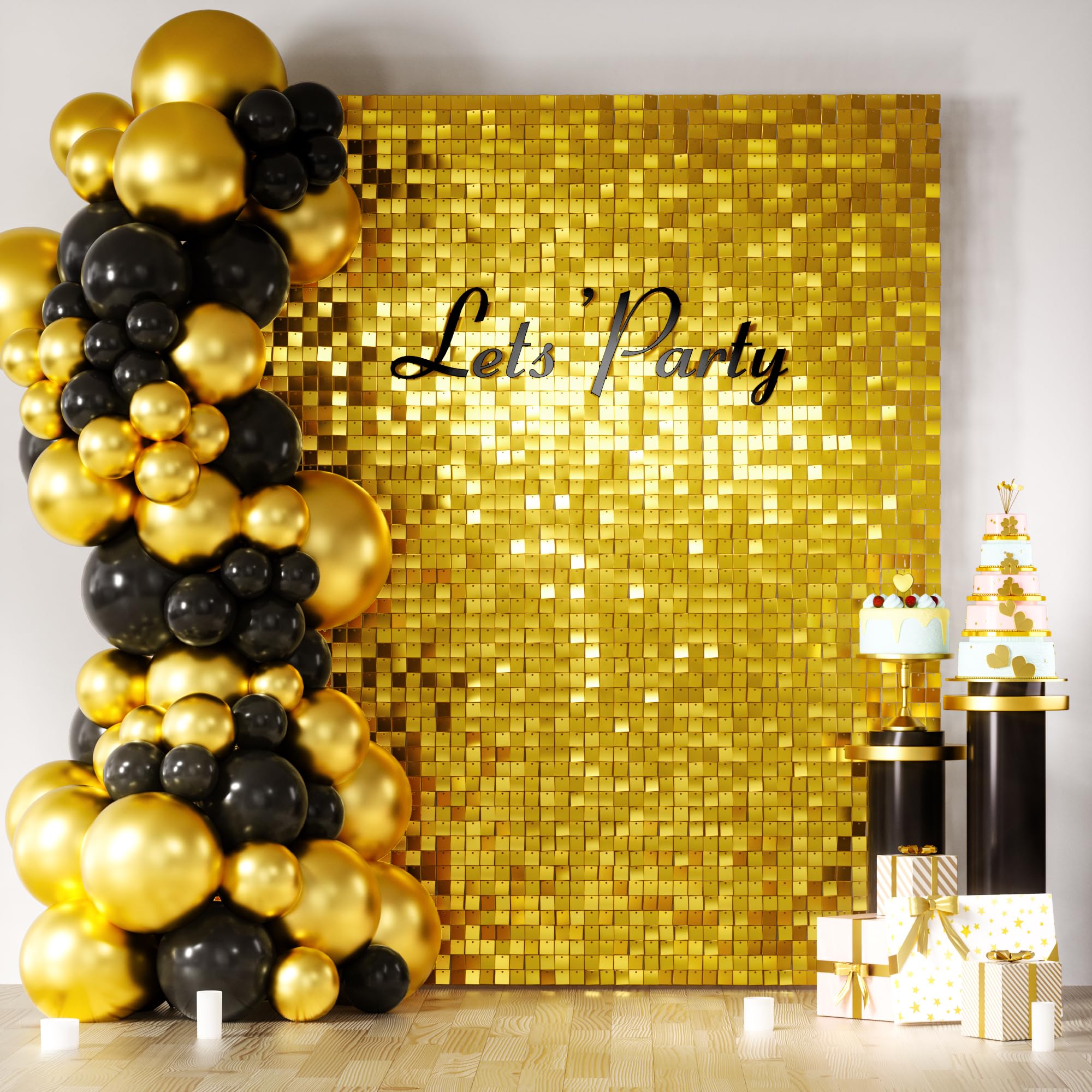 Square Sequin Shimmer Photo Backdrop for Parties & Events