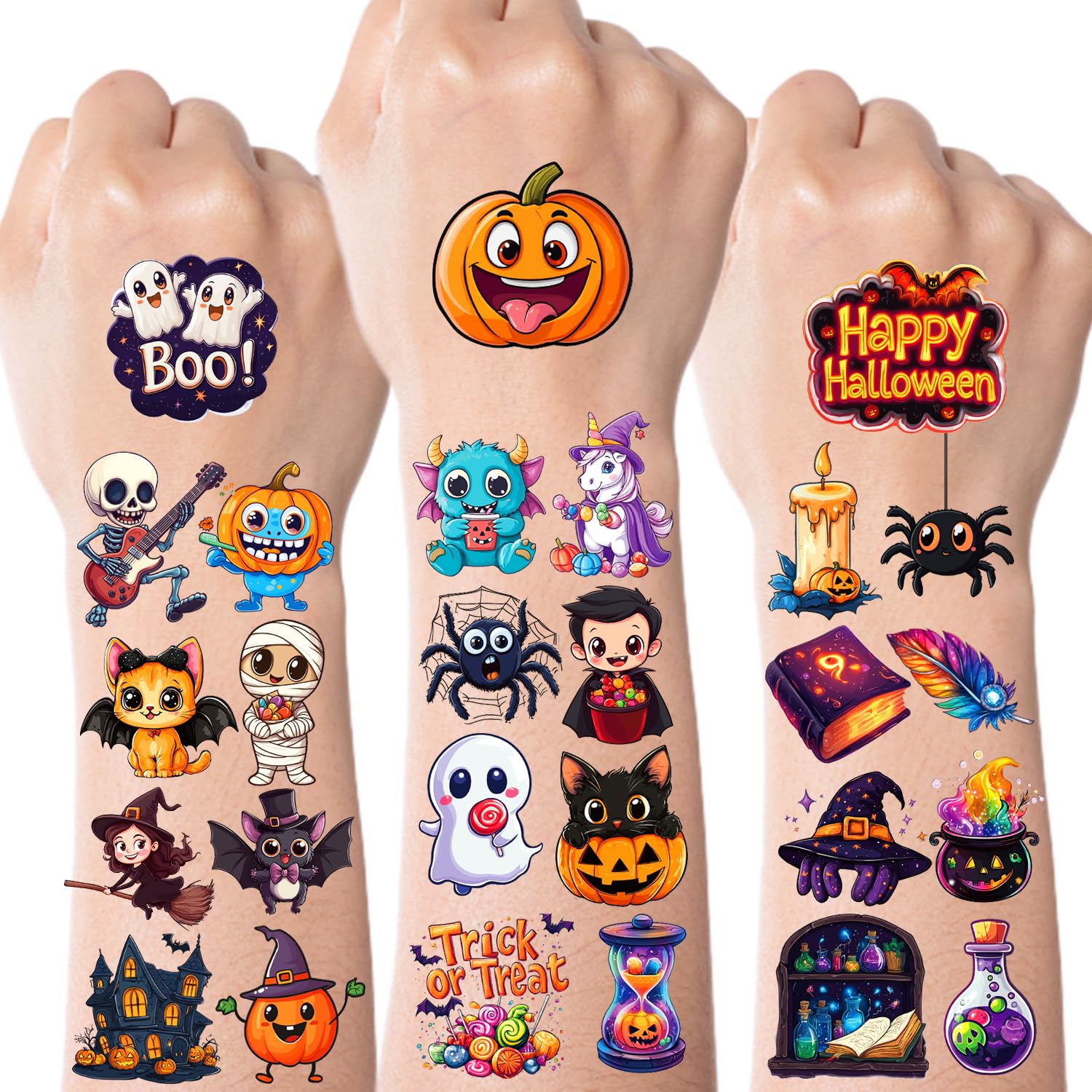 102-Style Tropical Luau Temporary Tattoo Party Pack