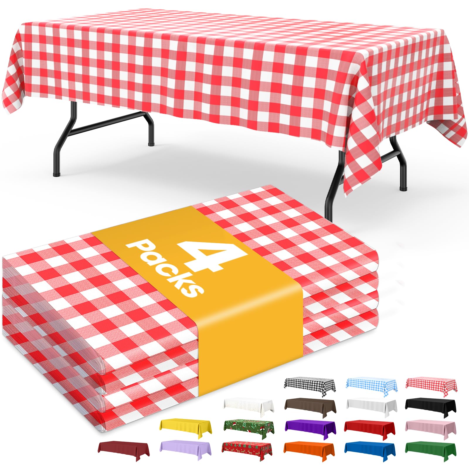 Disposable Plastic Tablecloth for Parties & Events