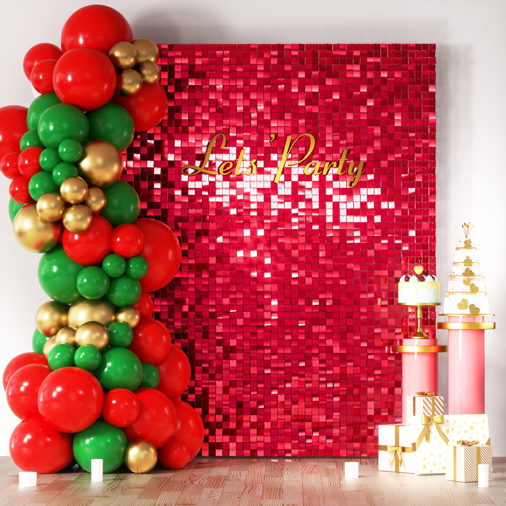 Square Sequin Shimmer Photo Backdrop for Parties & Events