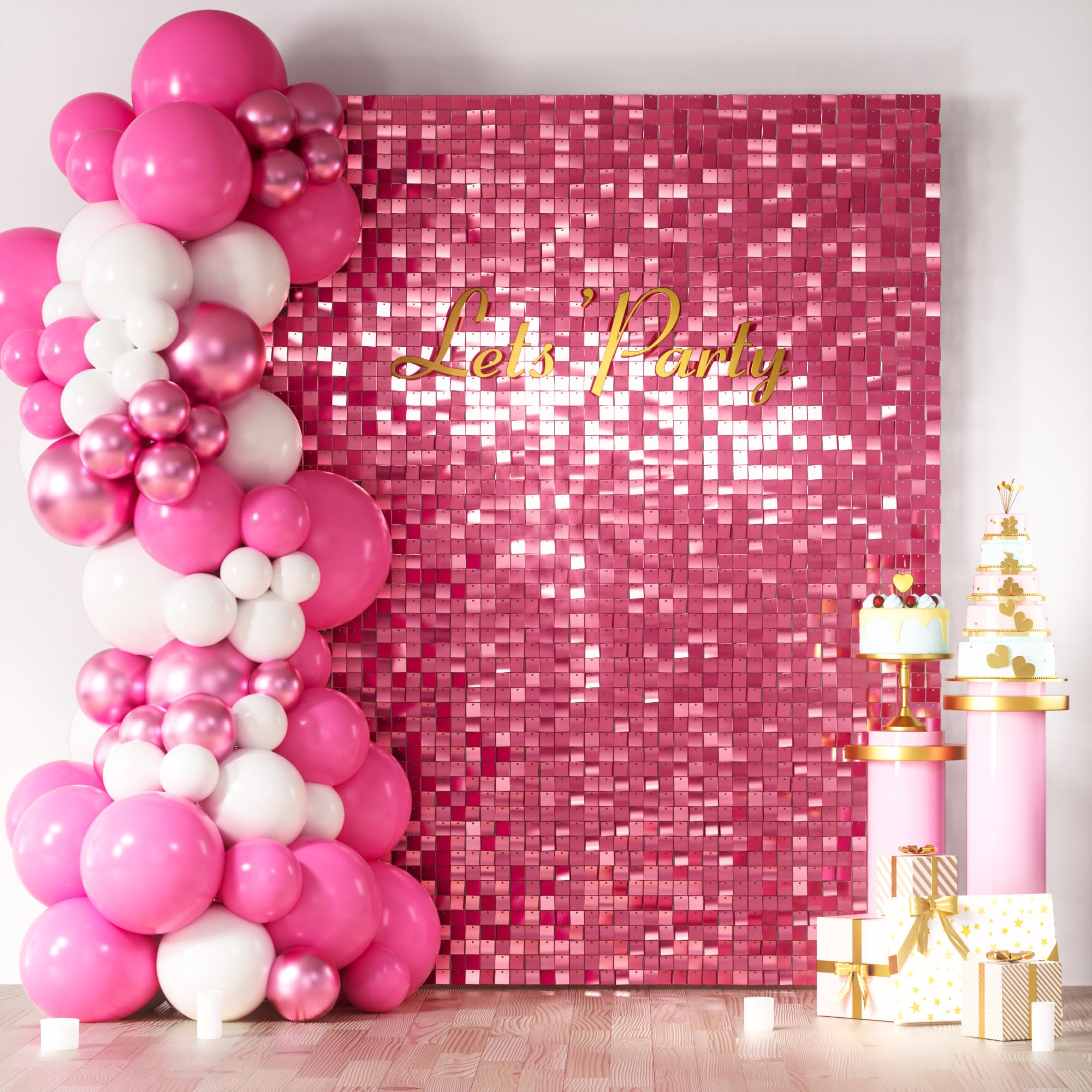 Square Sequin Shimmer Photo Backdrop for Parties & Events
