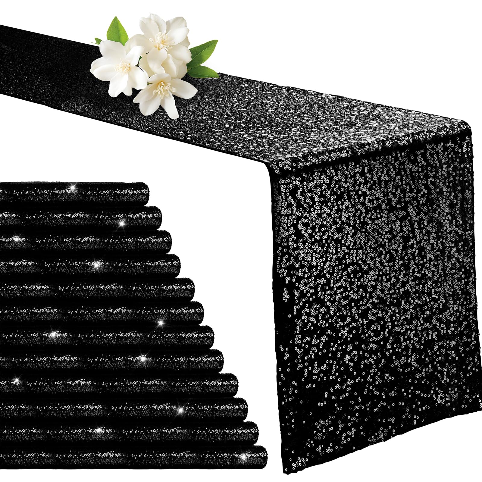 12 x 72-Inch Sequin Table Runner for Parties & Events