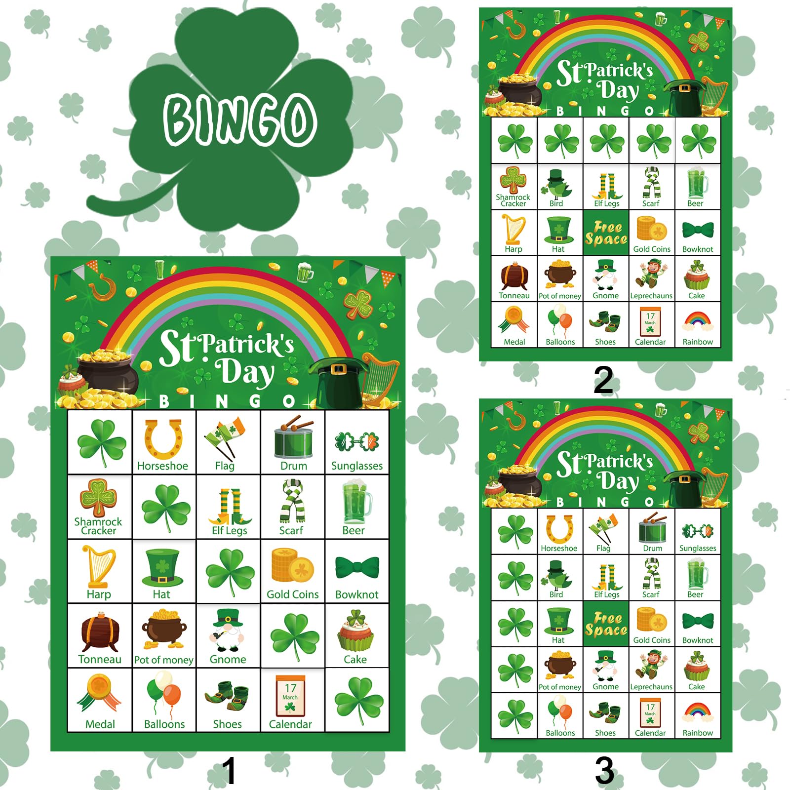 24-Player Easter Bingo Card Game for Family Parties