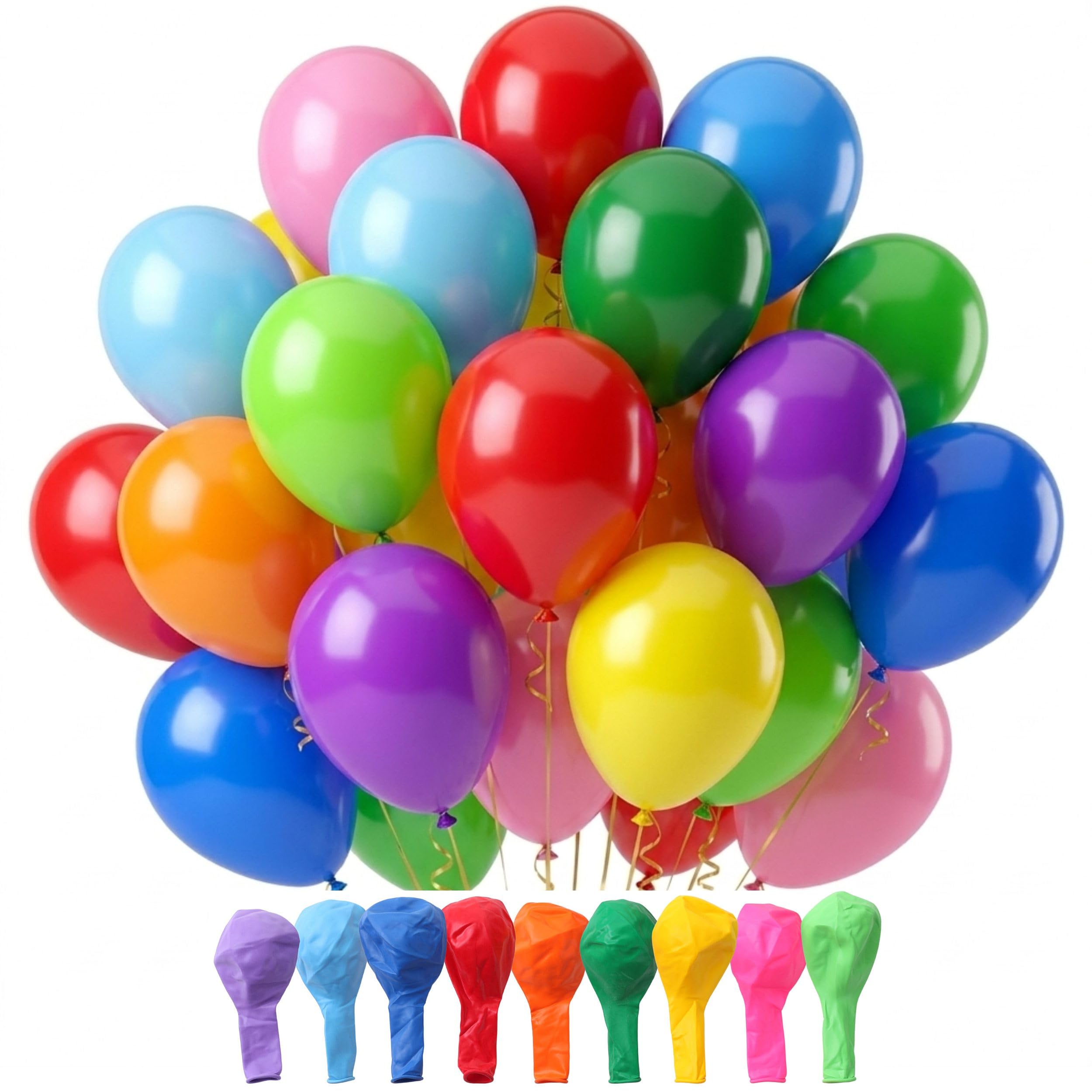 54-Pack 12-Inch Latex Party Balloons for Celebrations