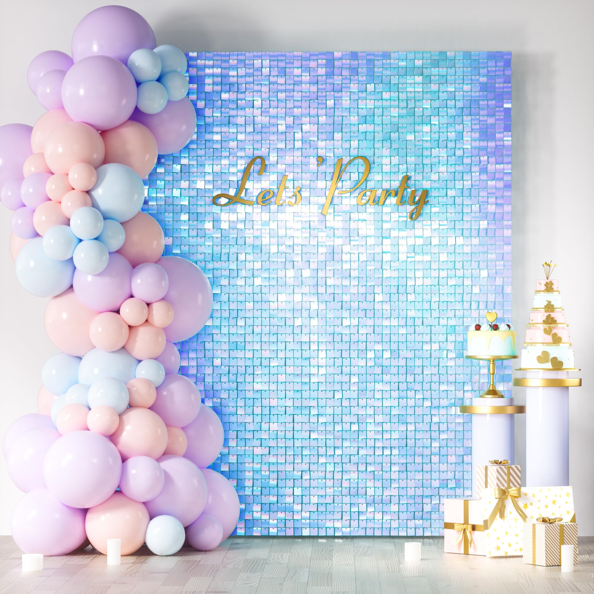 Square Sequin Shimmer Photo Backdrop for Parties & Events