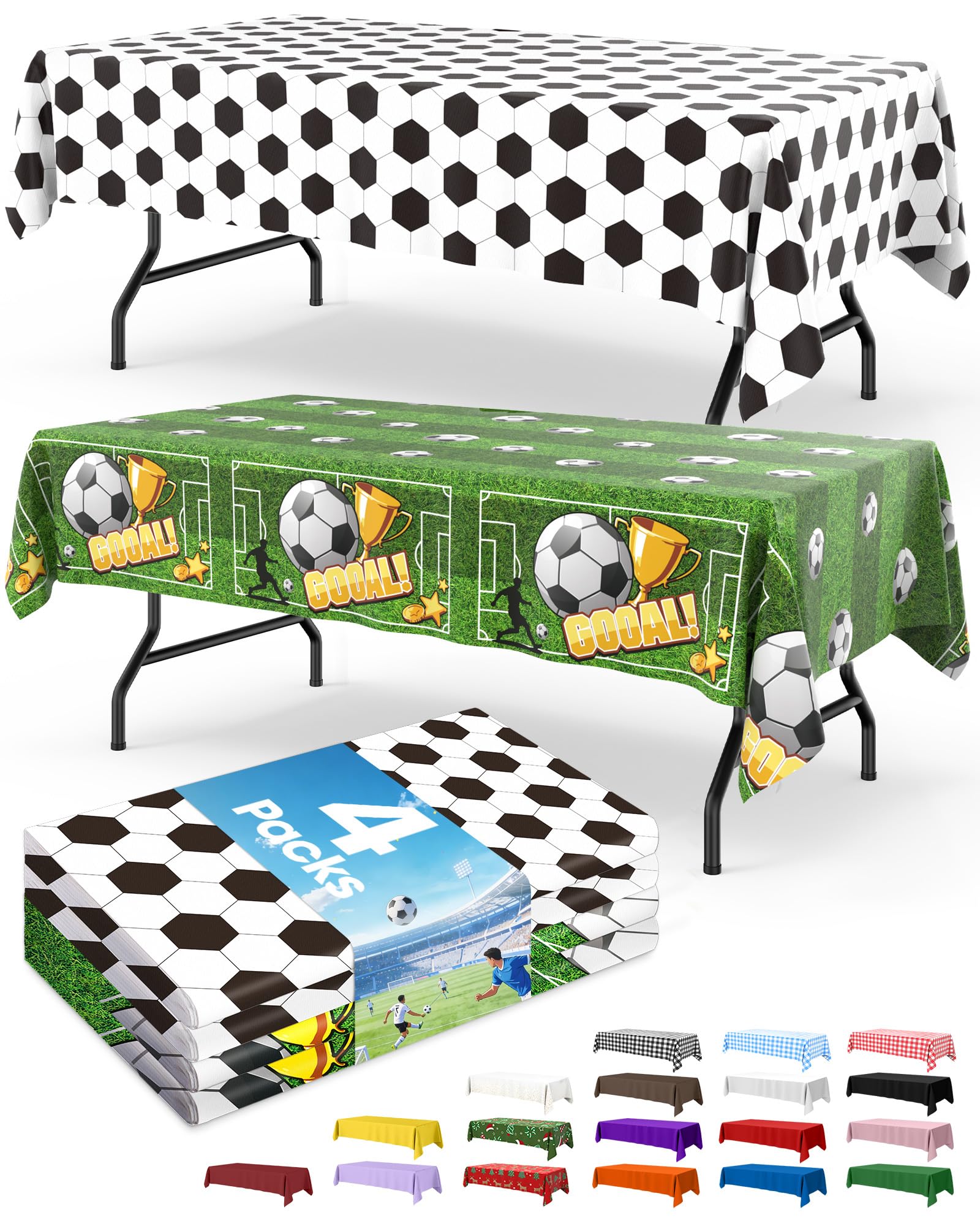 Disposable Plastic Tablecloth for Parties & Events