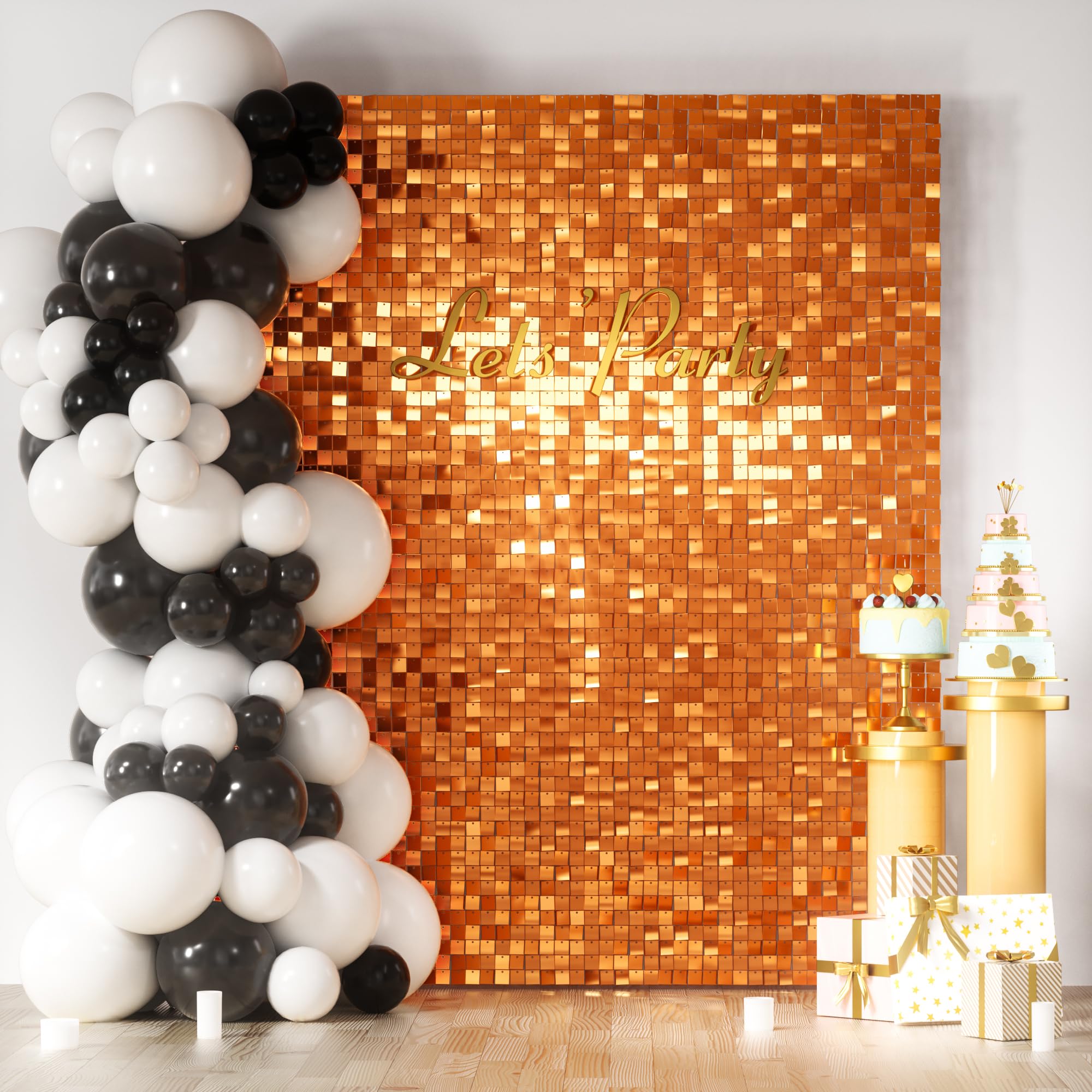 Square Sequin Shimmer Photo Backdrop for Parties & Events