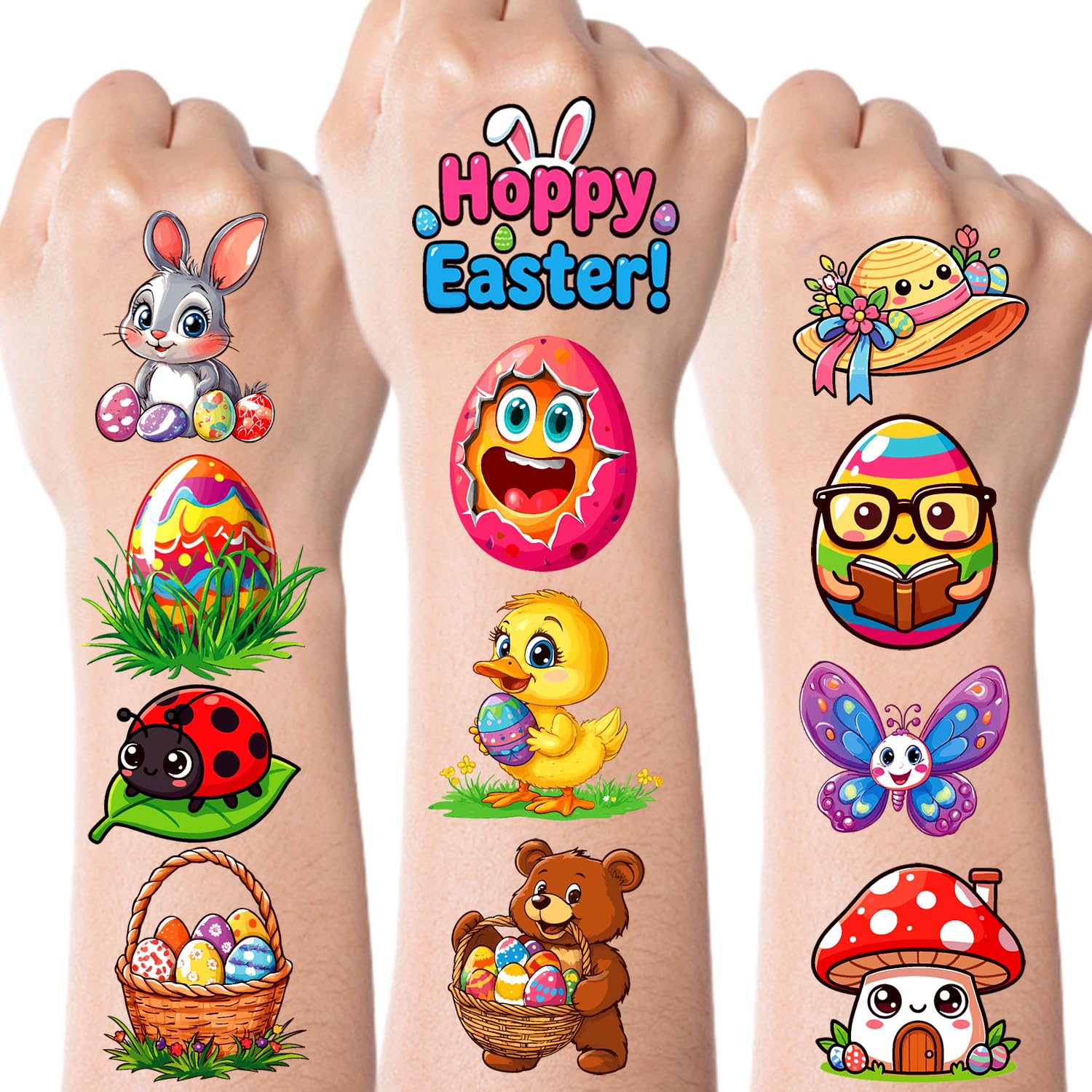 102-Style Tropical Luau Temporary Tattoo Party Pack