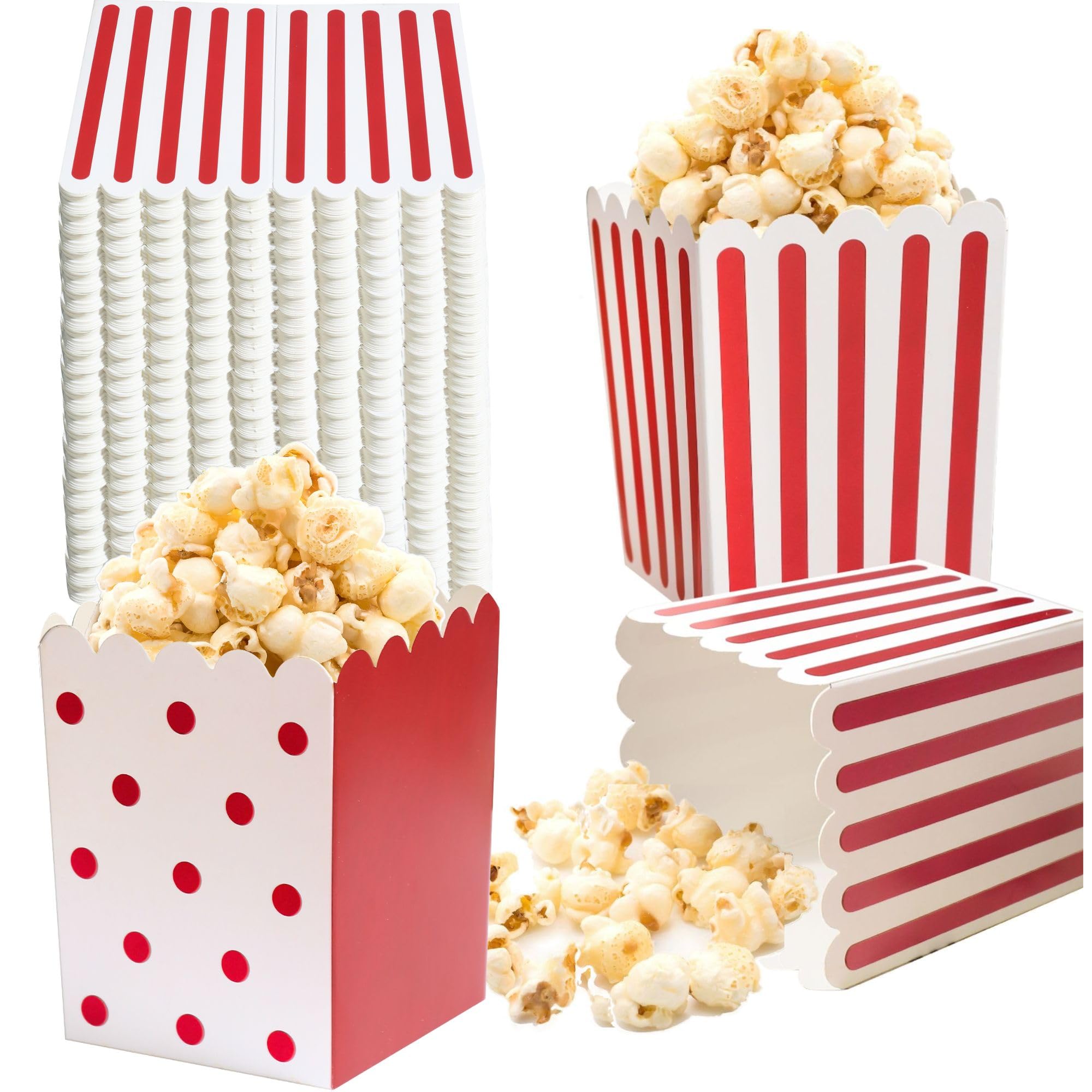 100-Pack Mini Paper Popcorn Treat Boxes for Parties