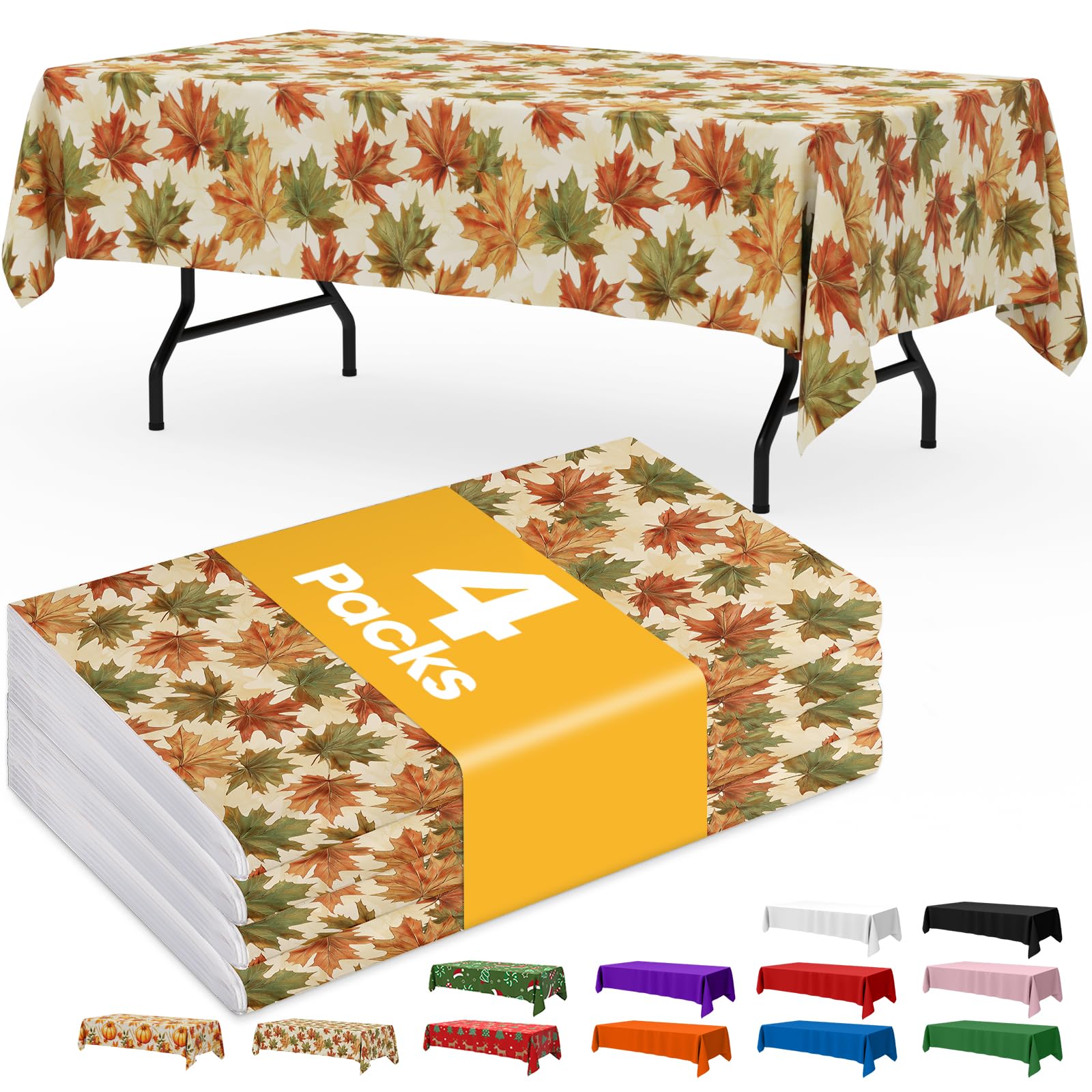 Disposable Plastic Tablecloth for Parties & Events
