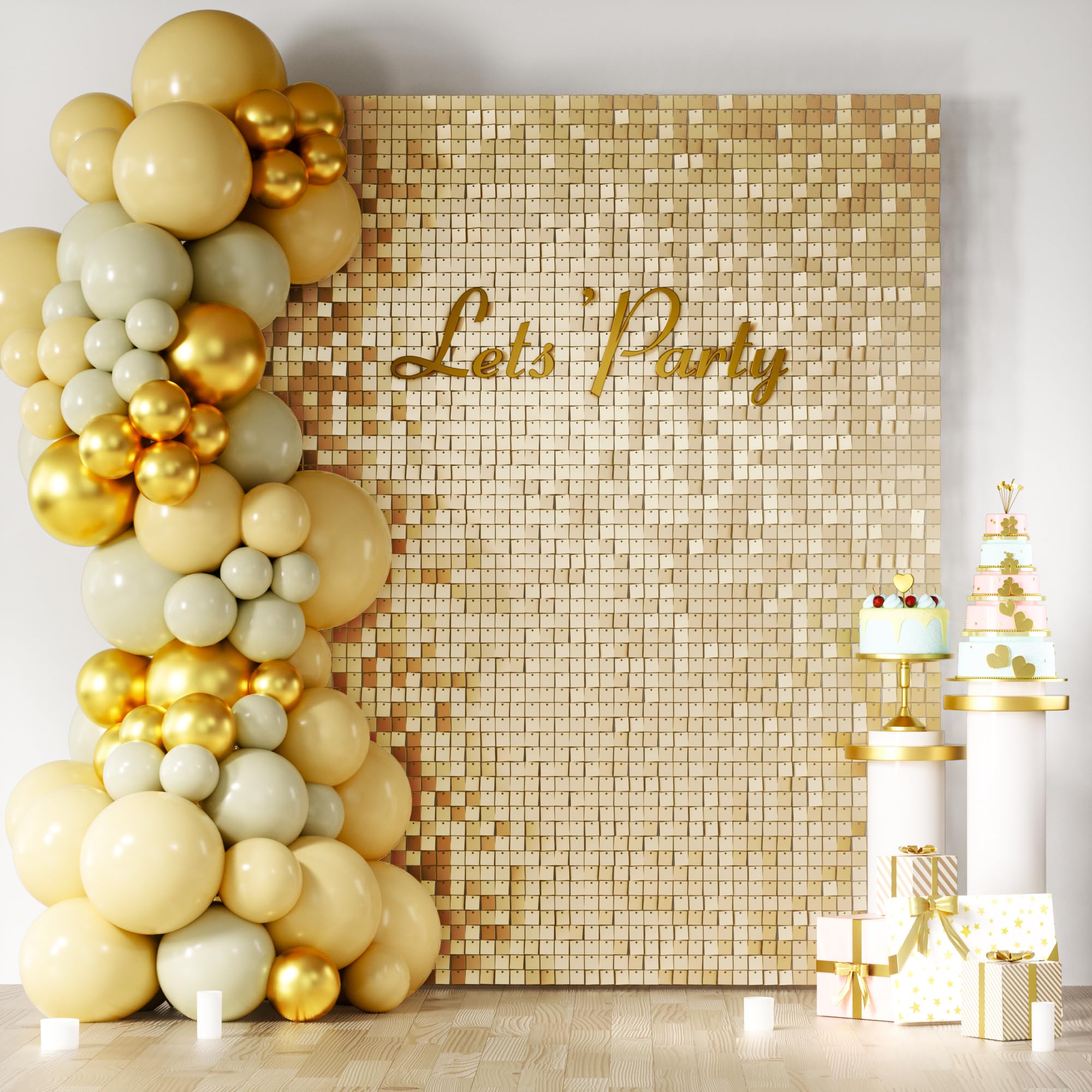 Square Sequin Shimmer Photo Backdrop for Parties & Events