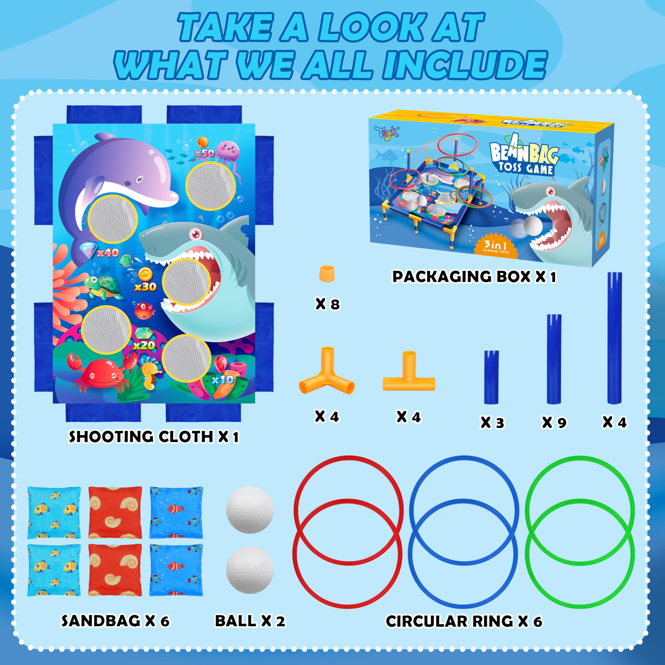 Animal Bean Bag Toss Game for Kids & Outdoor Parties