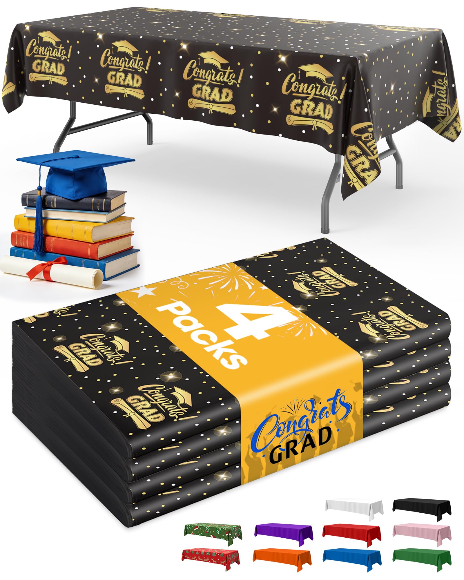 Disposable Plastic Tablecloth for Parties & Events